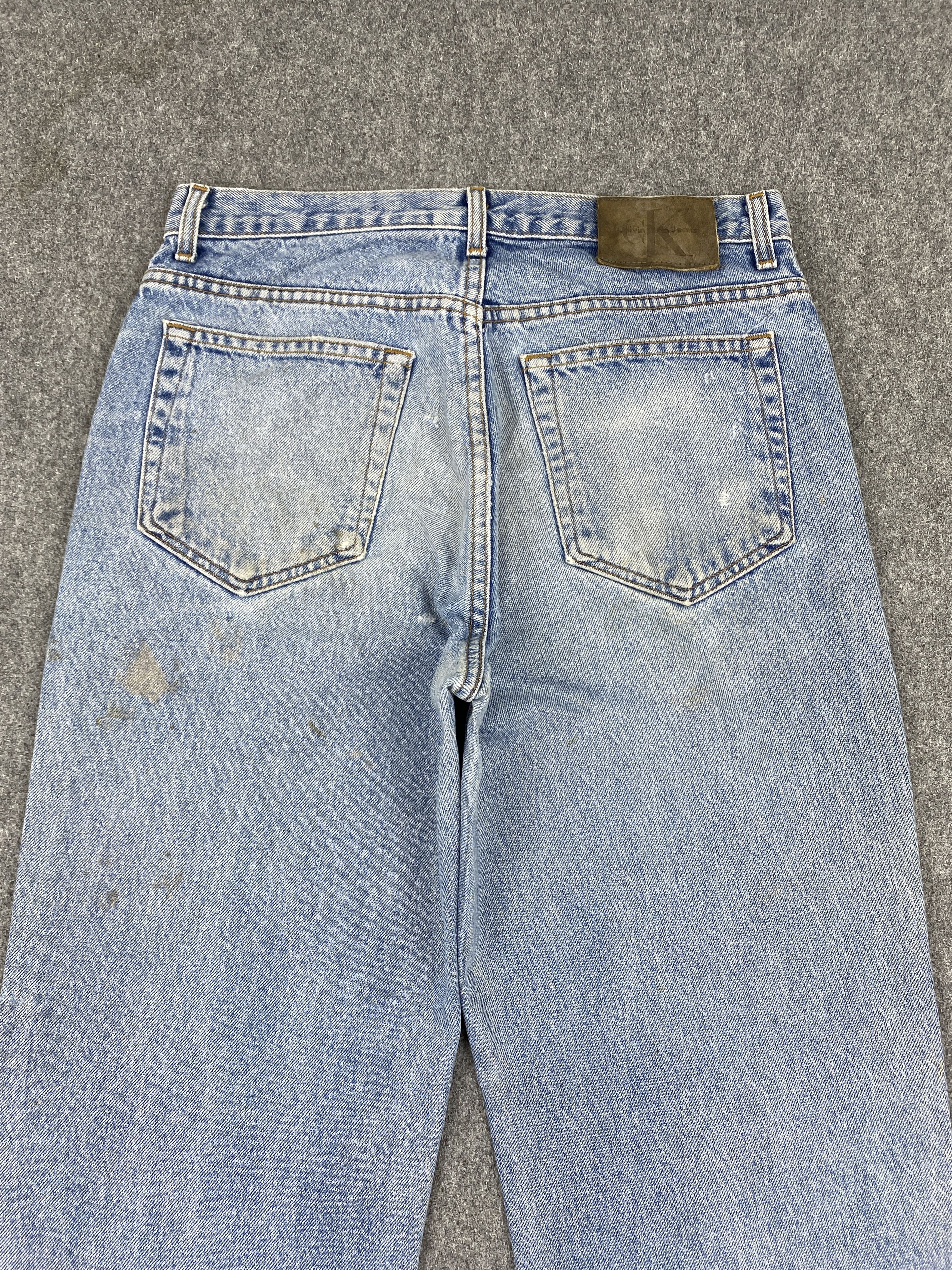 Calvin Klein Vintage Calvin Klein Made In USA Faded Blue Jeans 32x32 Size US 32 / EU 48 - 4 Thumbnail