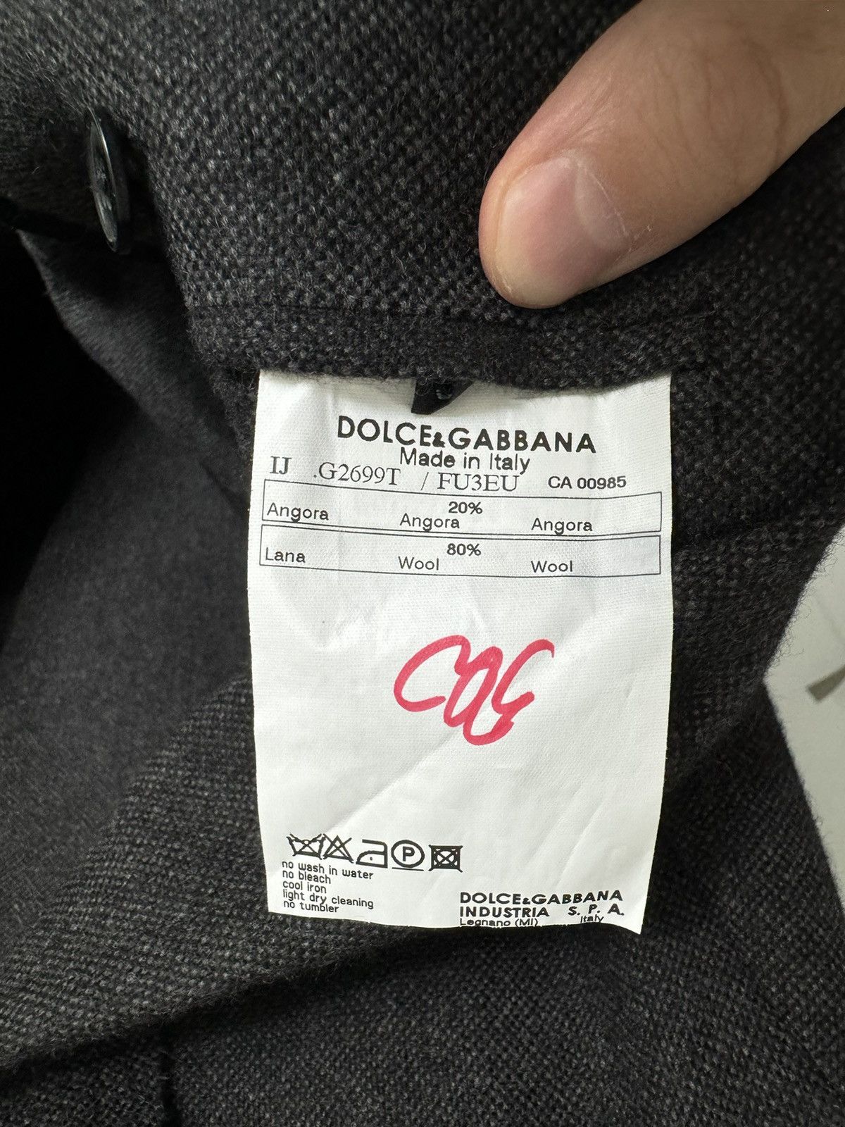 Dolce & Gabbana DG Cold Label seamless Wool Blazer Size US M / EU 48-50 / 2 - 11 Thumbnail