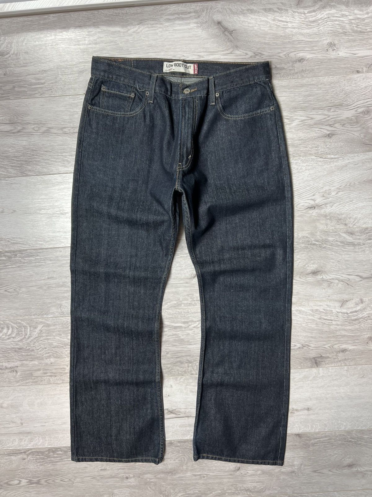 Vintage Levis 527 Low Boot Cut Jeans Dark Indigo Denim Pants