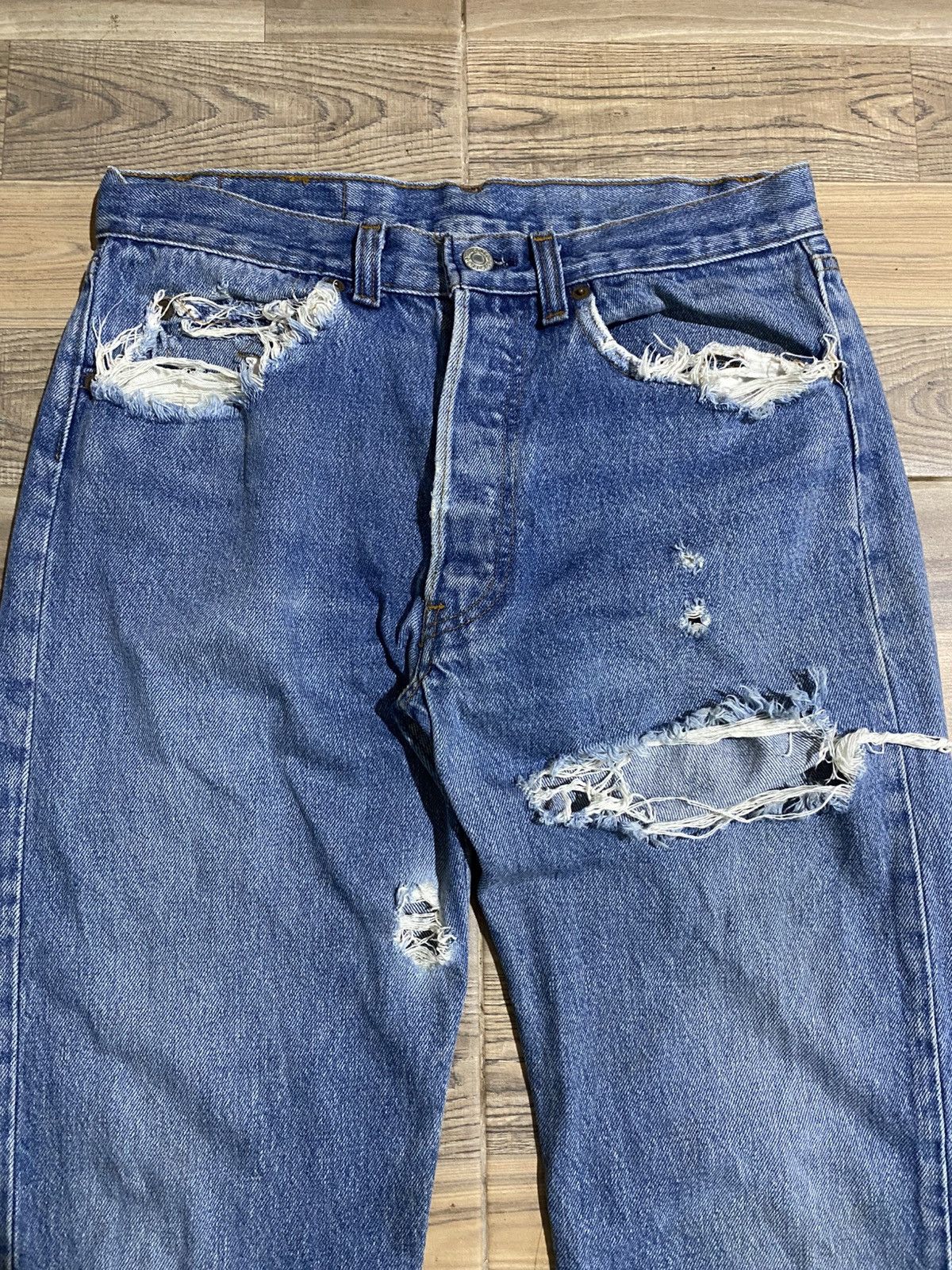 Levi's × Levi's Vintage Clothing × Vintage VINTAGE LEVIS 501 365 DISTRESSED JEANS Size US 29 - 2 Thumbnail