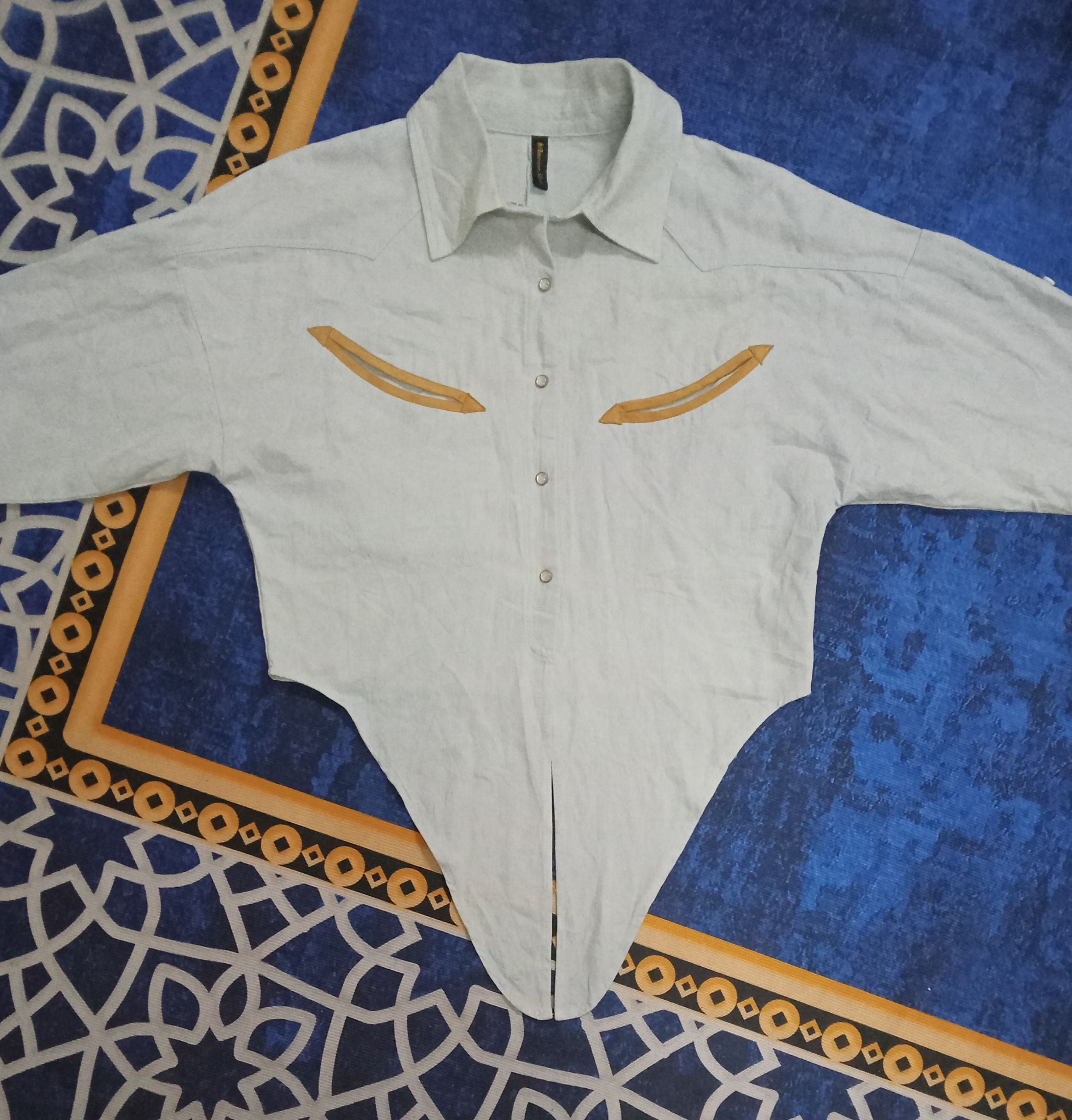 Japanese Brand American Slash Rare Design Snap Button Western Shirt Size M / US 6-8 / IT 42-44 - 2 Thumbnail