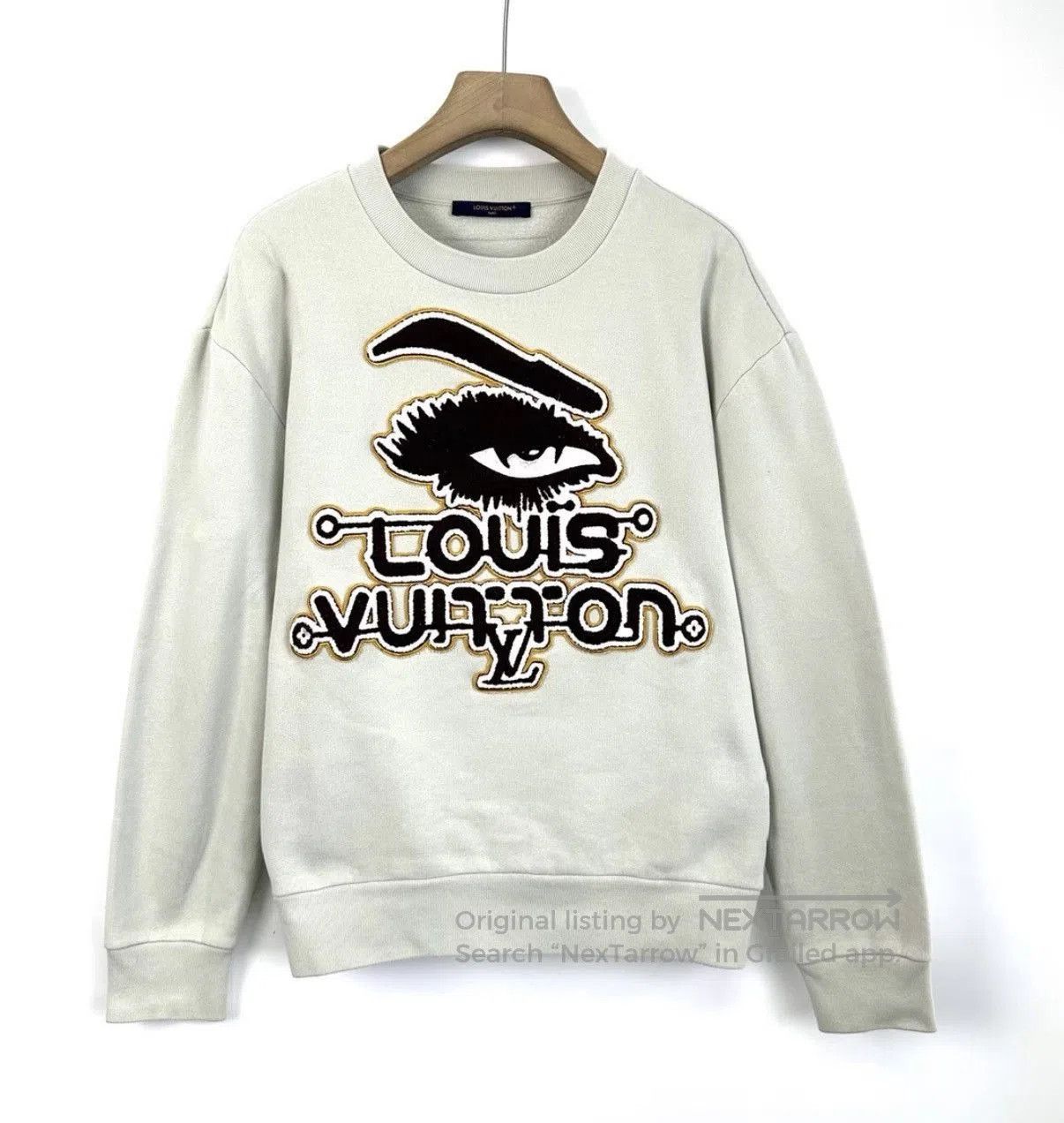 Louis Vuitton Gray Eye Graphic Sweatshirt, Size L. Size US L / EU 52-54 / 3 - 1 Thumbnail