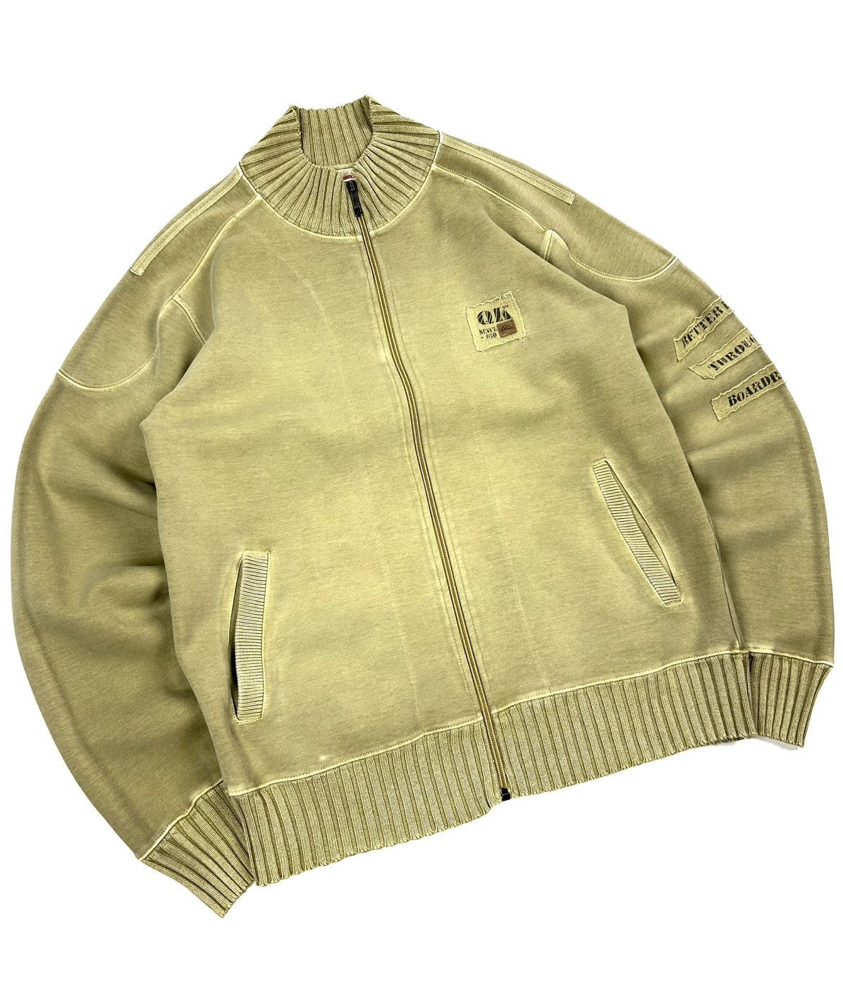 Quiksilver Vintage Quicksilver Sweatshirt Zip Up Sweater Surf Y2k Size US M / EU 48-50 / 2 - 2 Thumbnail