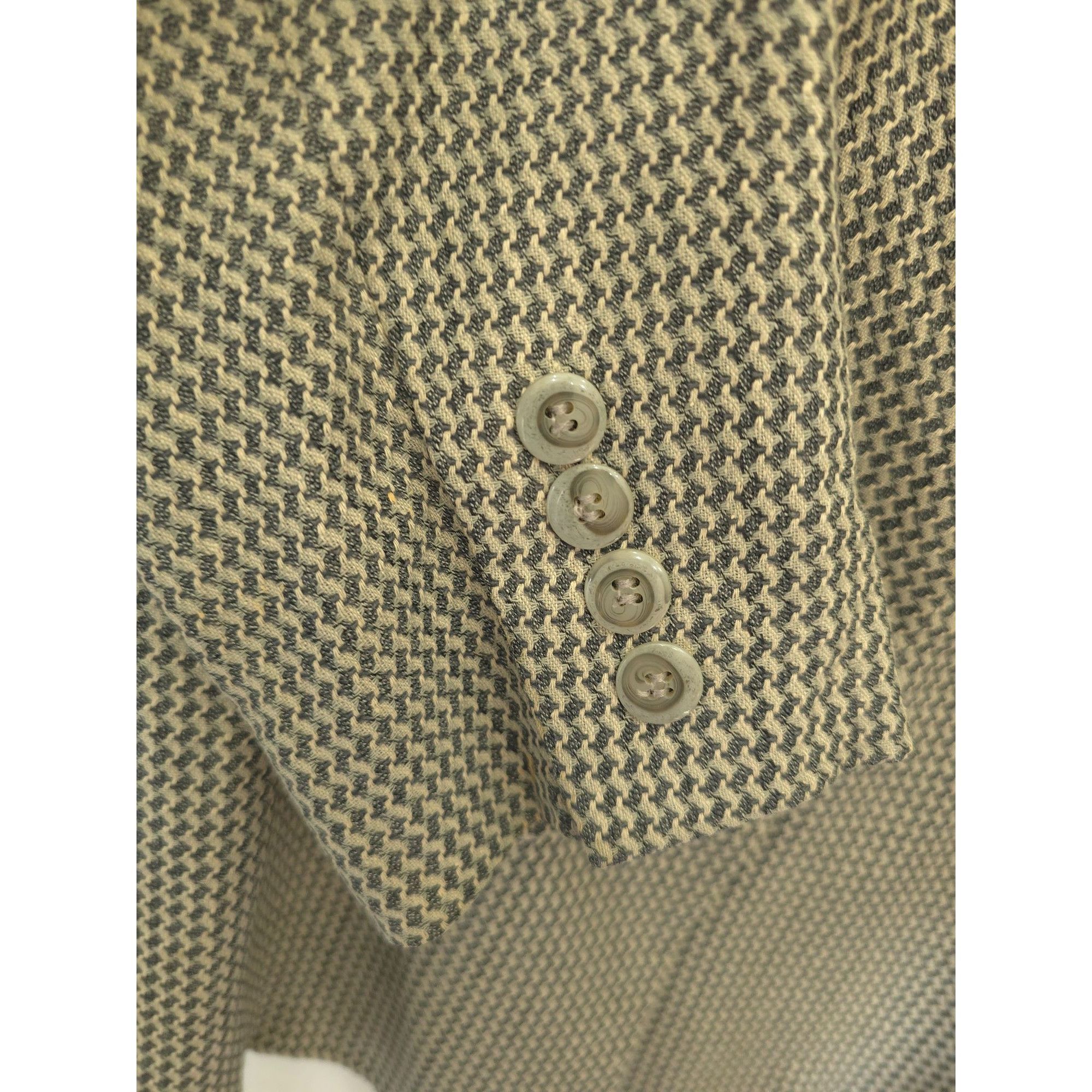Austin Reed Vintage Austin Reed Double-Breasted Wool & Silk Blazer - Mad Size 40R - 5 Thumbnail