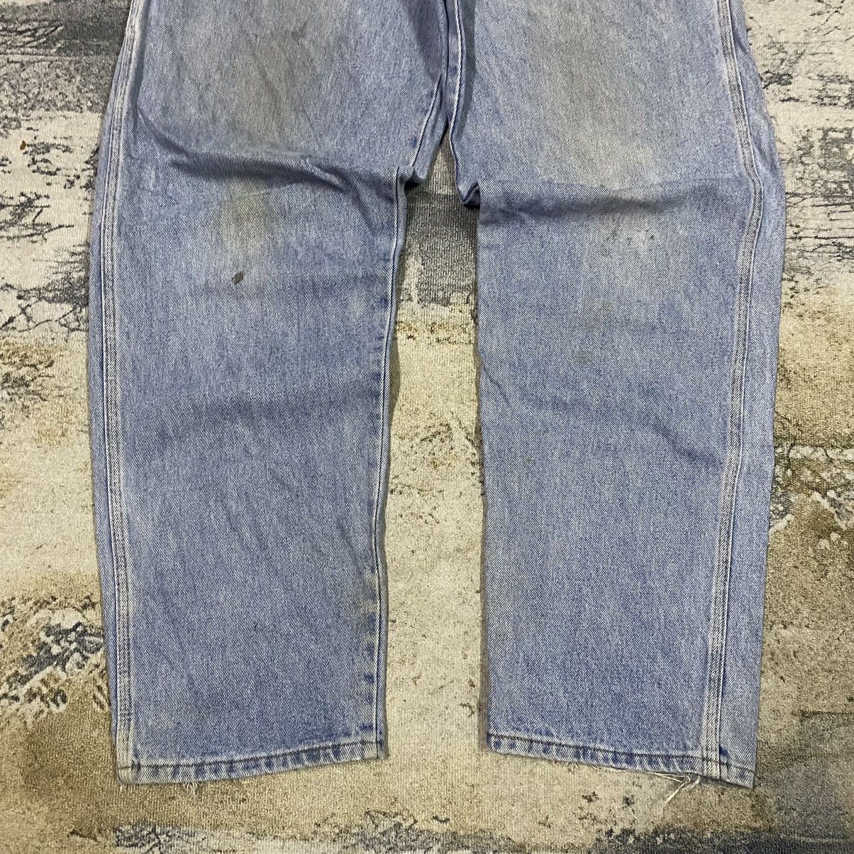 14th Addiction × If Six Was Nine × JNCO Vintage Rustler Light Washed Carpenter Baggy Denim Jeans Size US 34 / EU 50 - 5 Thumbnail