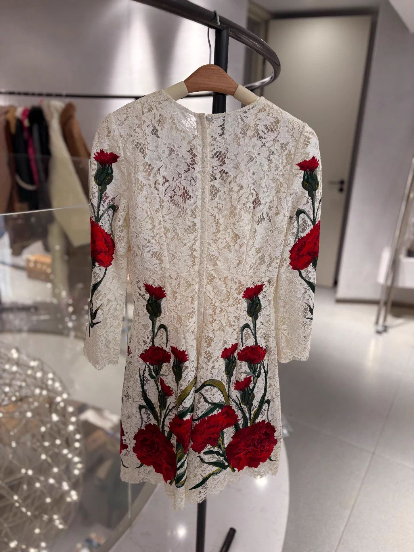 Dolce & Gabbana DG Embroidered Floral Lace Dress Deadstock Size 38 Size S / US 4 / IT 40 - 2 Thumbnail