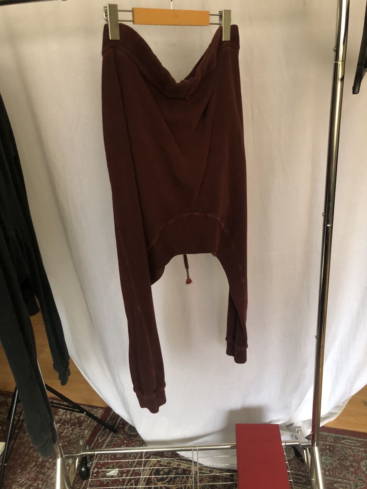 Boris Bidjan Saberi BORIS BIDJAN SABERI “LONG JOHN” Bordeaux Lounge Pants Size US 29 - 2 Thumbnail