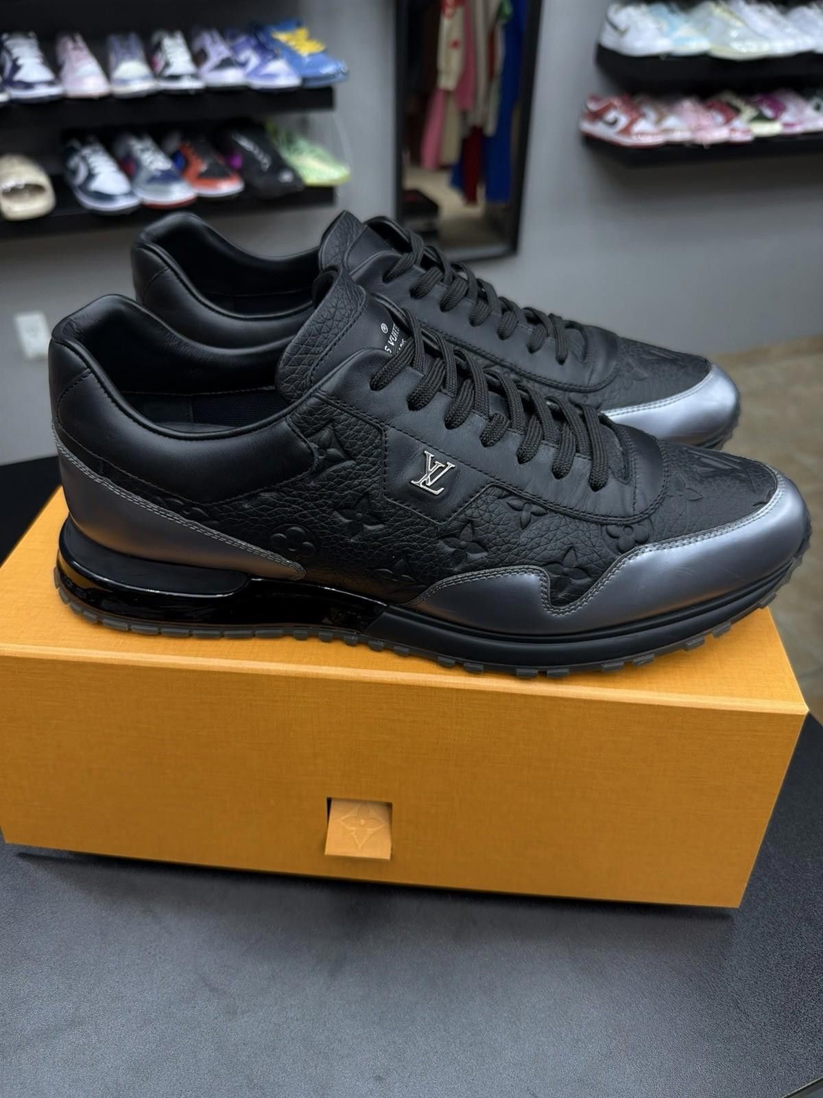 Louis Vuitton Size 10.5LV/11.5US - Louis Vuitton Run Away Triple Black Size US 11.5 / EU 44-45 - 3 Thumbnail