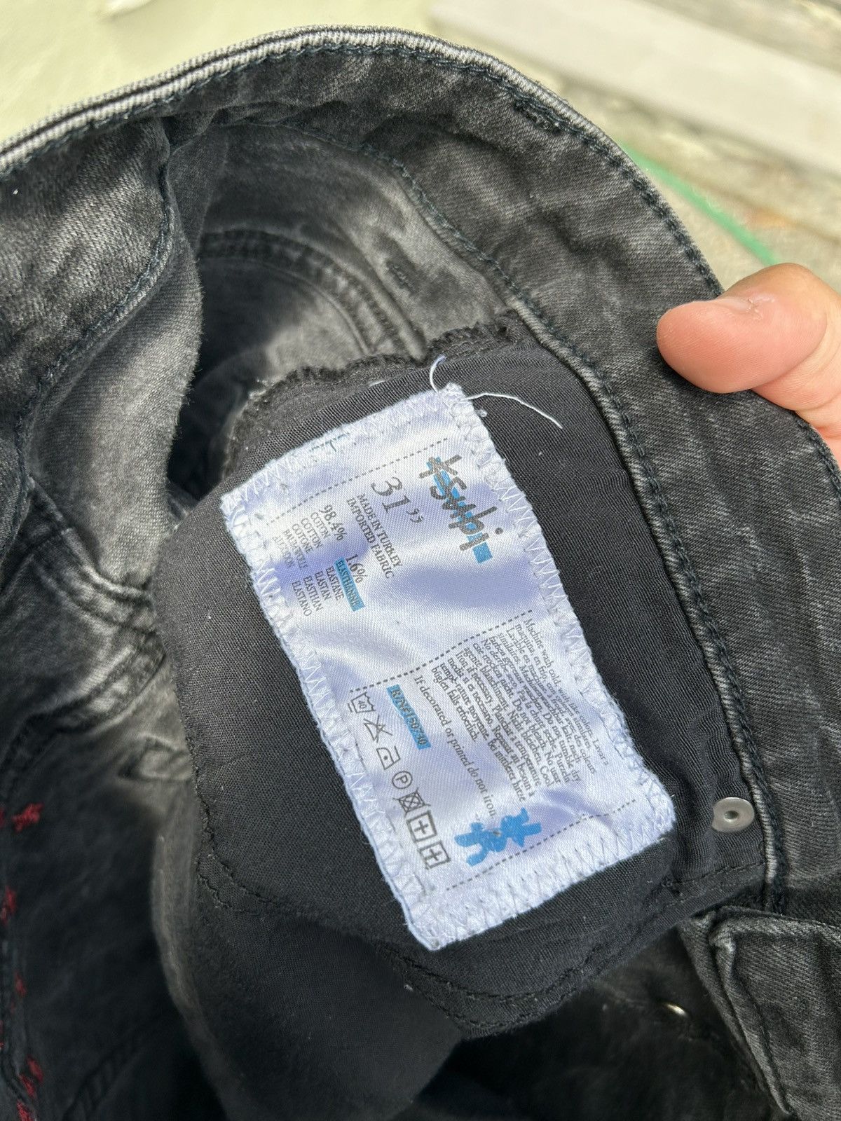 Ksubi Ksubi jeans black/red Size US 31 - 7 Thumbnail
