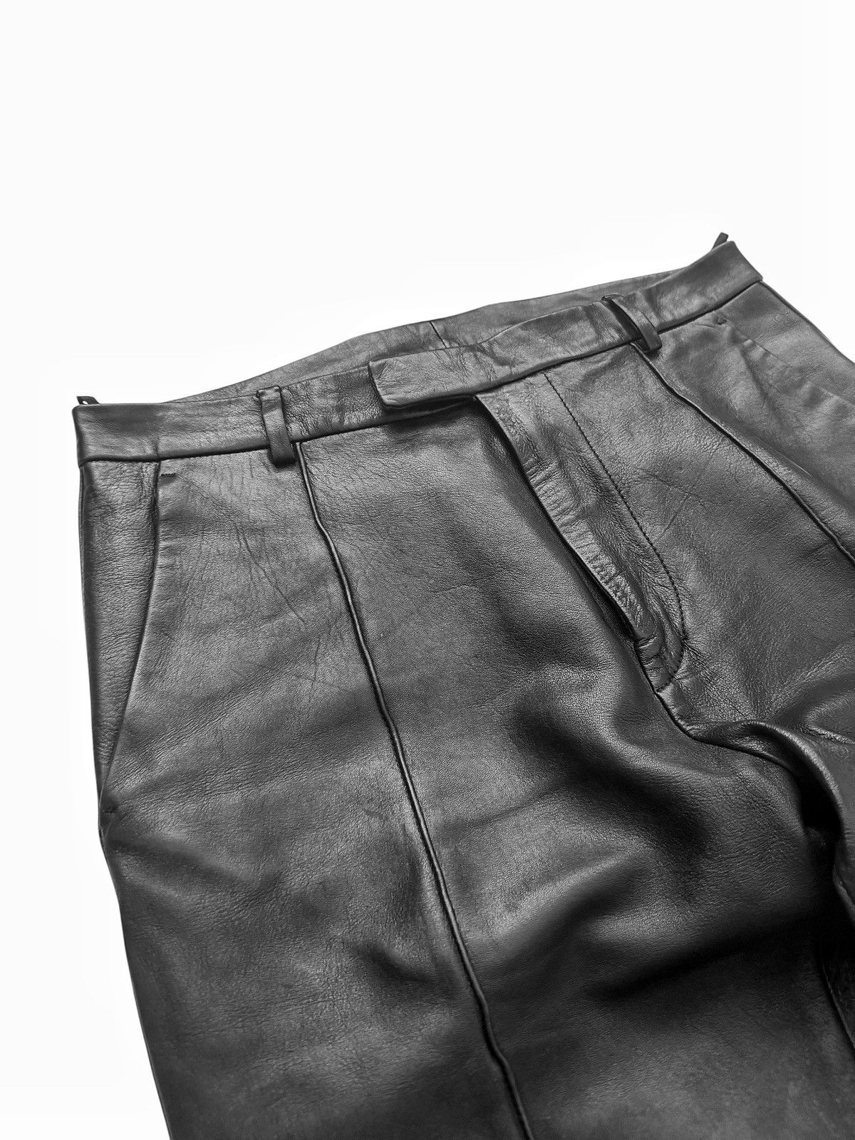 Gucci Lambskin Pleated Leather Trousee Pants Size US 32 / EU 48 - 4 Thumbnail