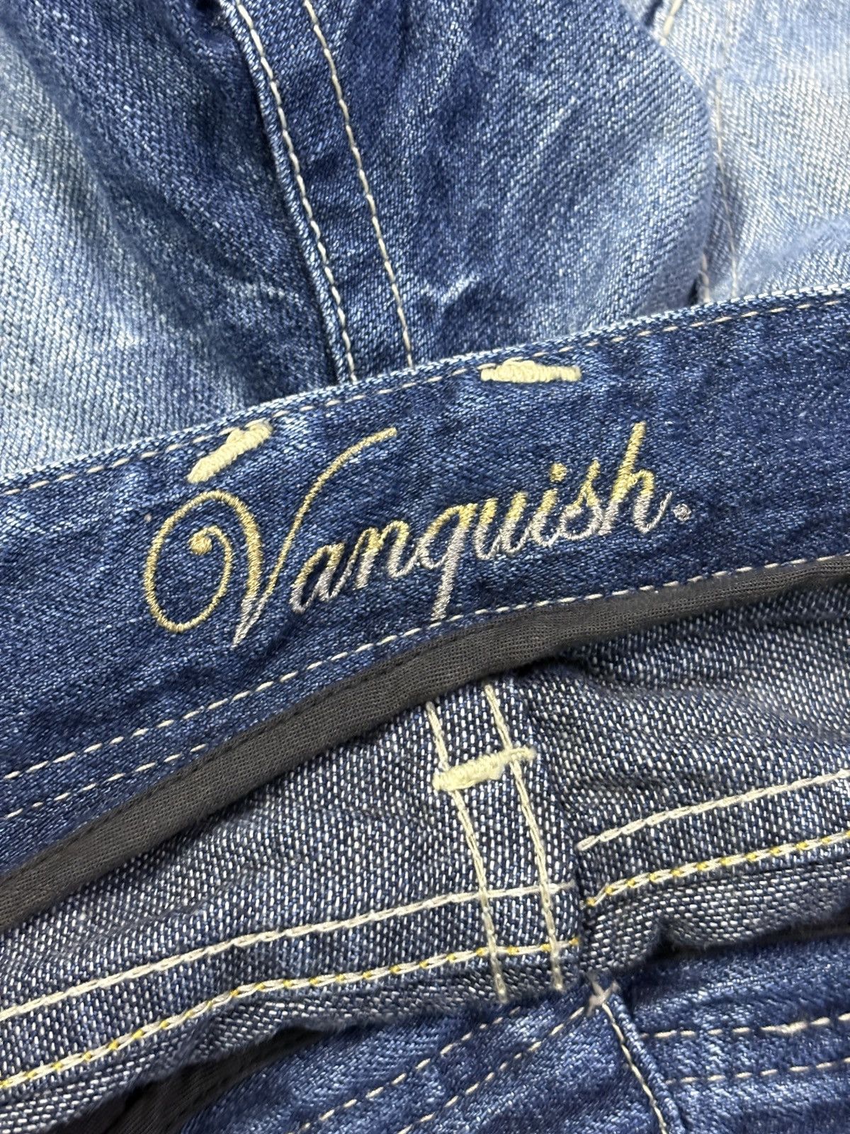 Vanquish Vanquish Gold Flared Bootcut Jeans Size US 30 / EU 46 - 3 Thumbnail