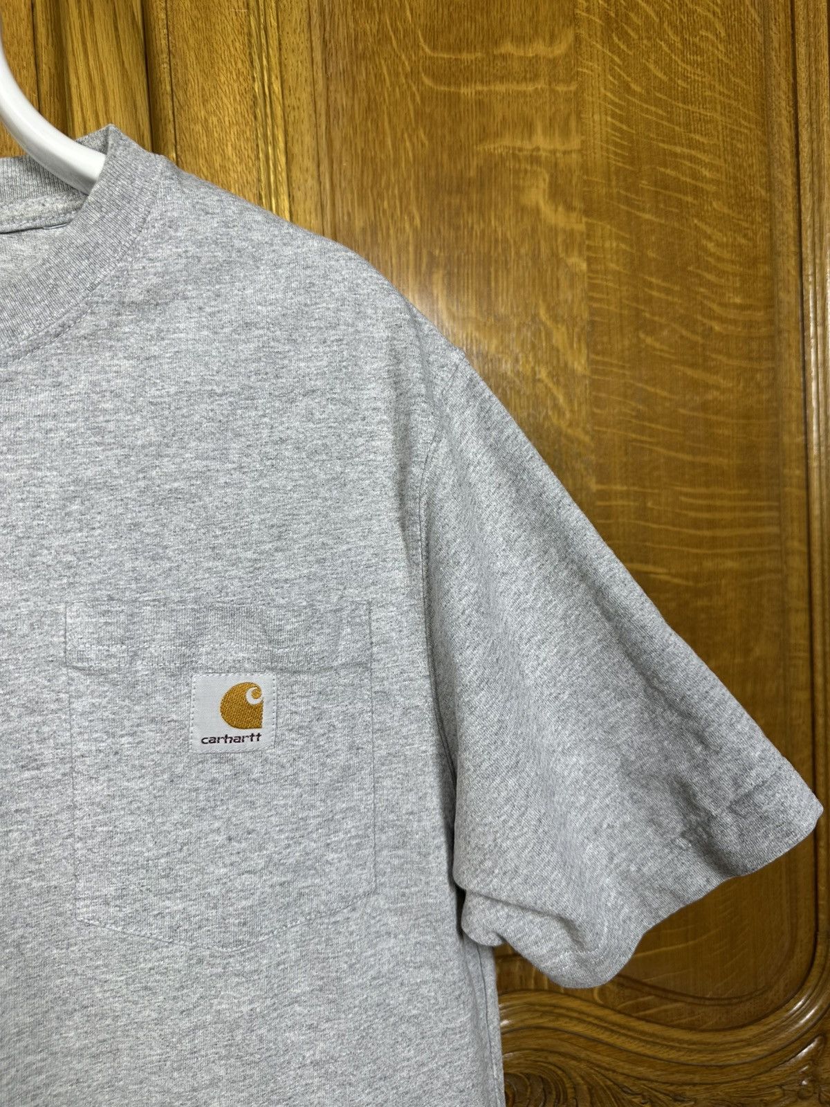 Carhartt × Vintage Carhartt pocket tee t shirt grey made in mexico Size US S / EU 44-46 / 1 - 2 Thumbnail