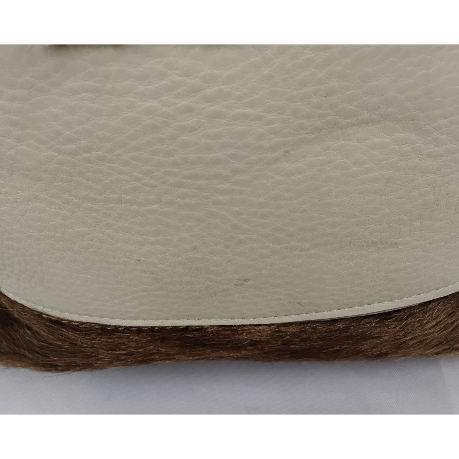 Other Two Fillies Antelope Hide Classic Tote Bag White/Brown Hair Size ONE SIZE - 7 Thumbnail