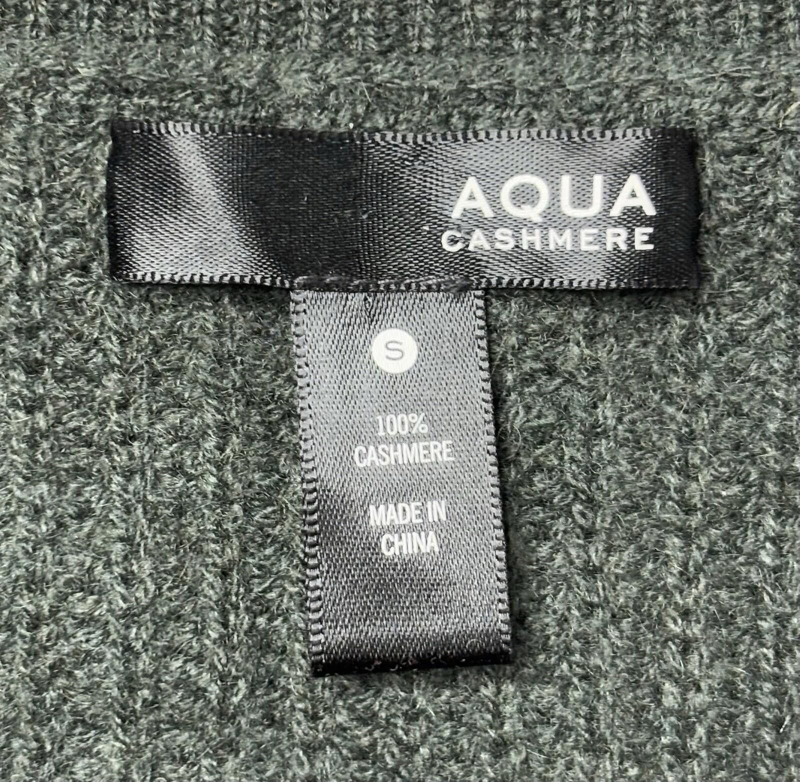 Aquascutum Aqua Cashmere Sweater Women's Small Elbow Cut Out Size S / US 4 / IT 40 - 2 Thumbnail