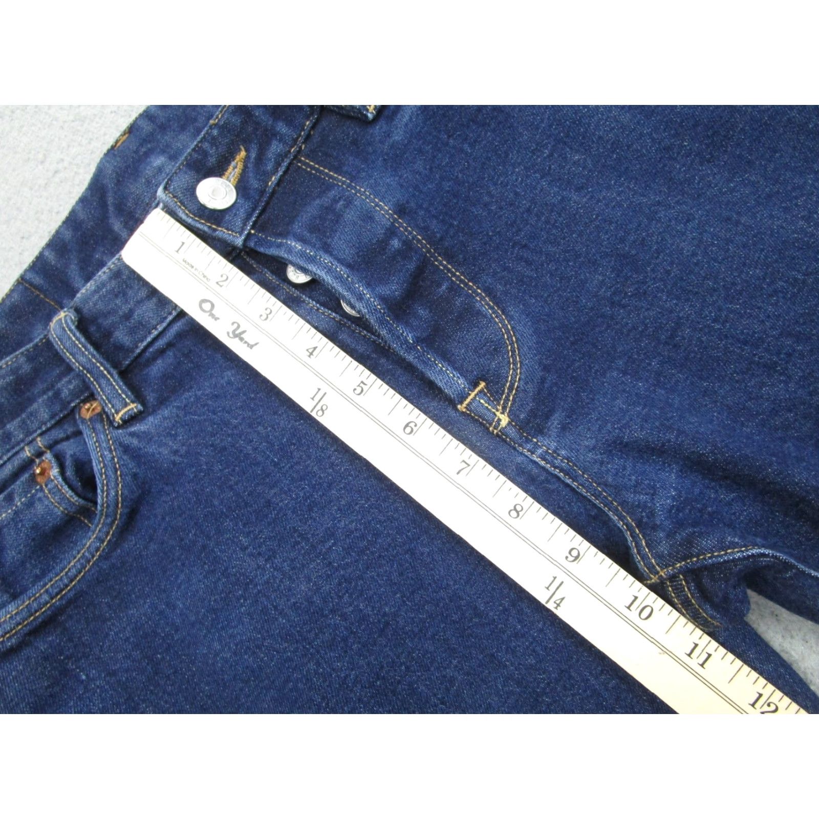 Buck Mason Buck Mason Jeans Men’s 31x34 Blue Maverick Slim Fit Denim Stretch 14oz Size US 31 - 6 Thumbnail