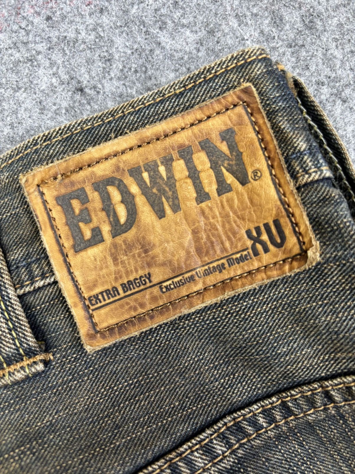 Edwin 💥Mudwash Style 💥Very Rare Edwin Extra Baggy Denim F899 Size US 40 / EU 56 - 13 Thumbnail