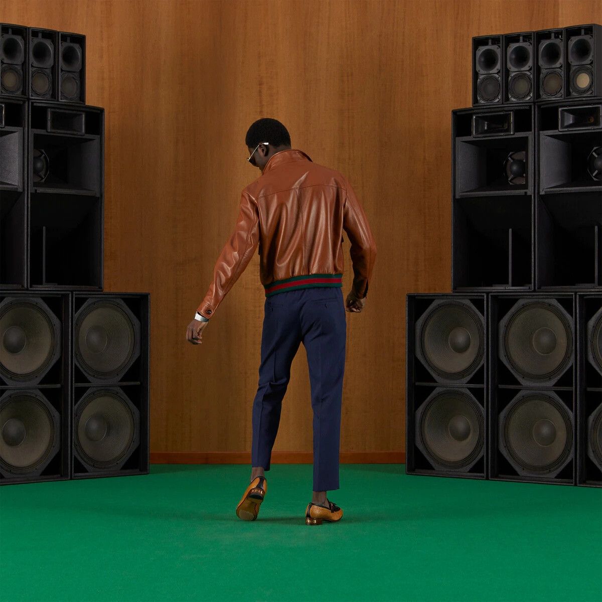 Gucci o1s1wg110725 Leather Bomber Jacket in Brown Size US XL / EU 56 / 4 - 3 Thumbnail