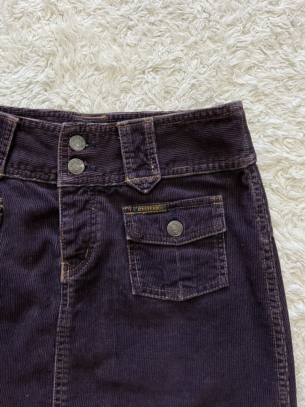 combo vintage hysteric glamour crop tee & corduroy skirt