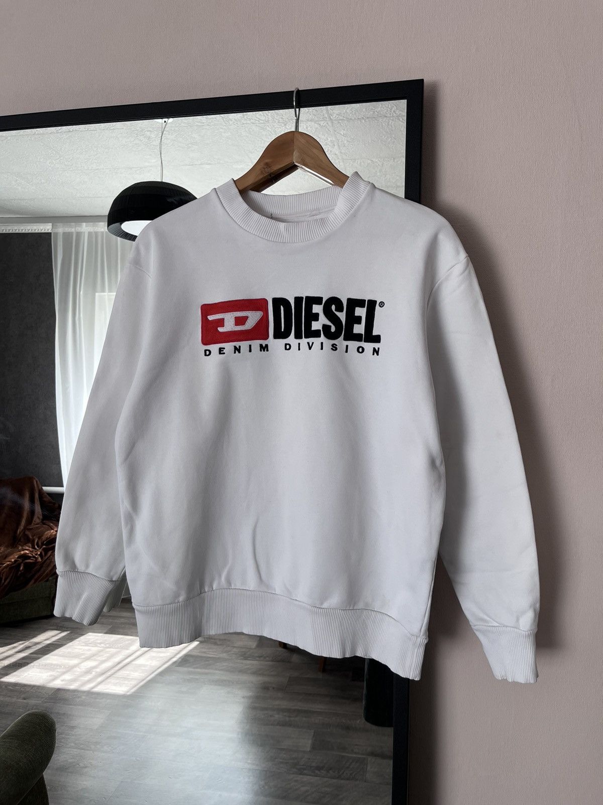 Diesel Diesel Sweatshirt Big Logo Denim Division Pullover Size XS Size US XS / EU 42 / 0 - 1 Thumbnail