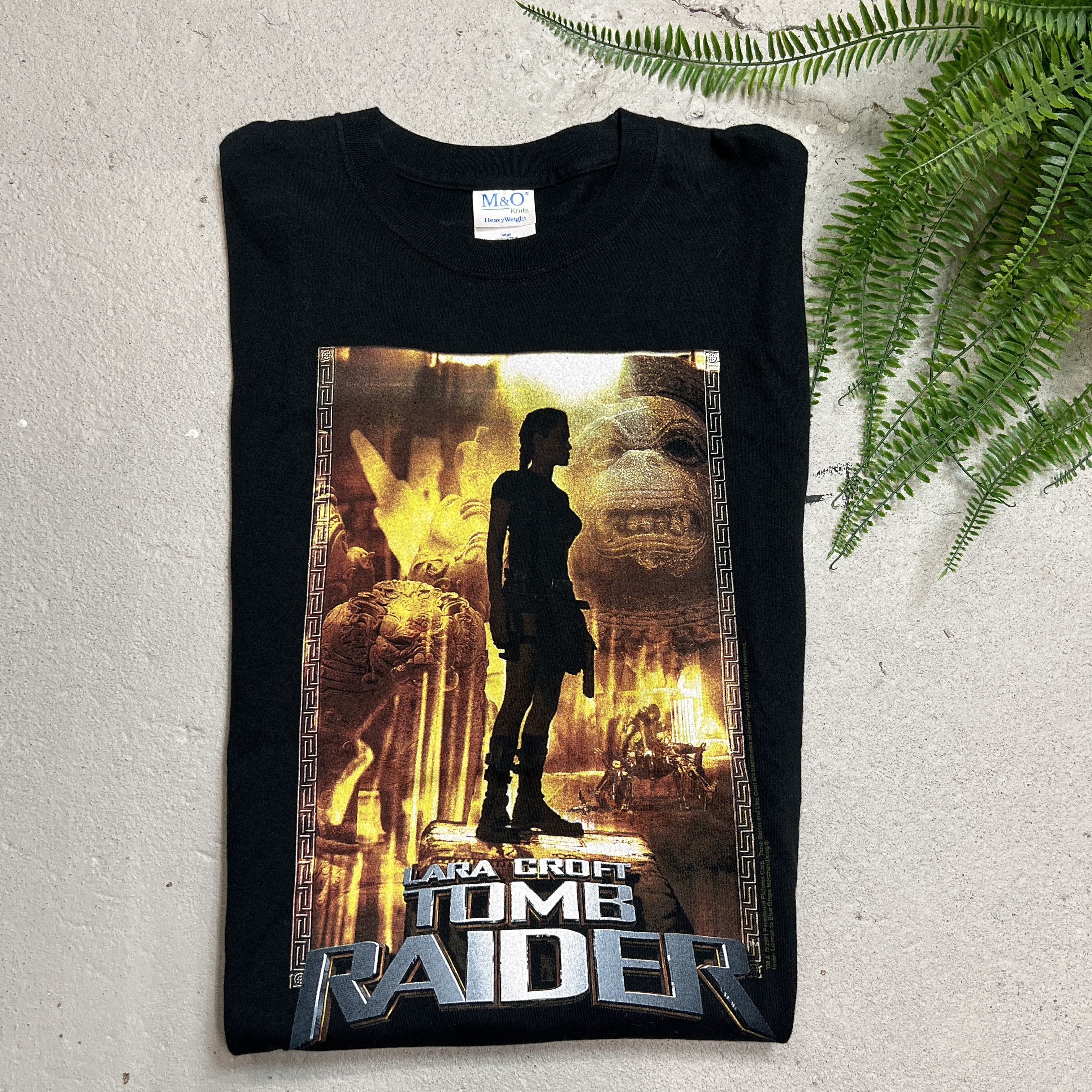 Vintage 2001 Tomb Raider Lara Croft Vintage Promo Tee Size US L / EU 52-54 / 3 - 1 Thumbnail