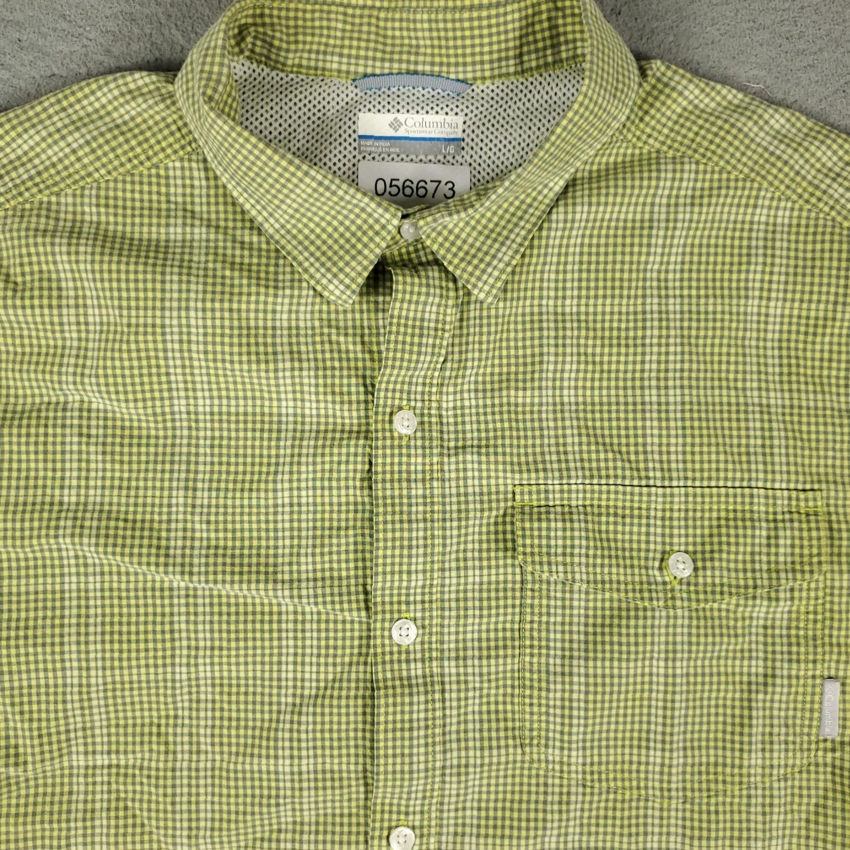 Vintage Columbia Shirt Mens Large Green Plaid Vented Fishing Button Up Short Sleeve Size US L / EU 52-54 / 3 - 2 Thumbnail