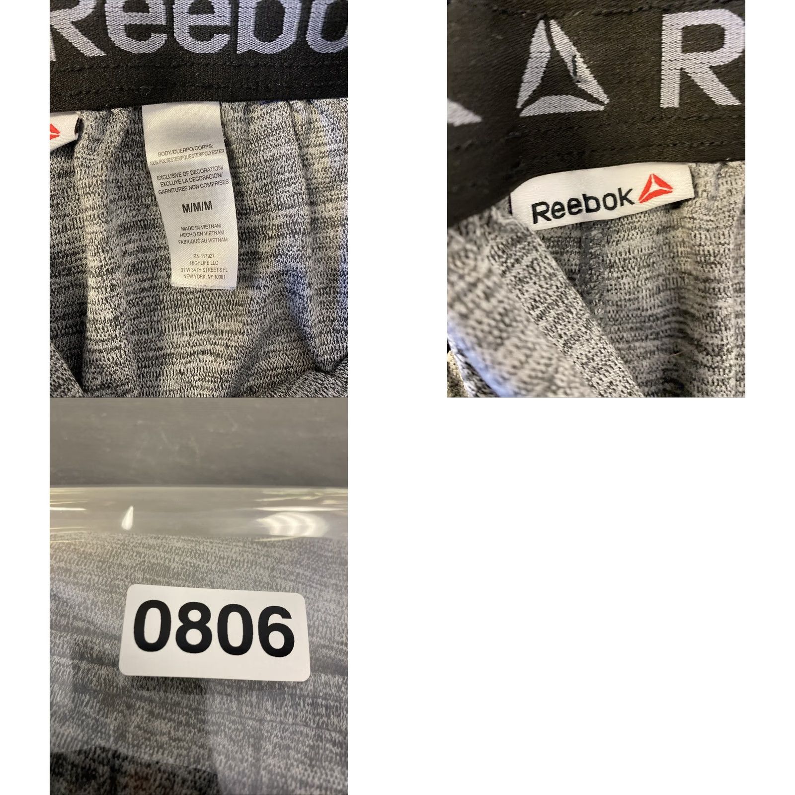Reebok VINTAGE Reebok Shorts Men's M Gray Athletic Shorts /0806 Size US 31 - 8 Thumbnail