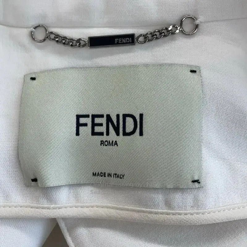 Fendi Fendi White Cotton Women's Cardigan M Size . Size M / US 6-8 / IT 42-44 - 2 Thumbnail