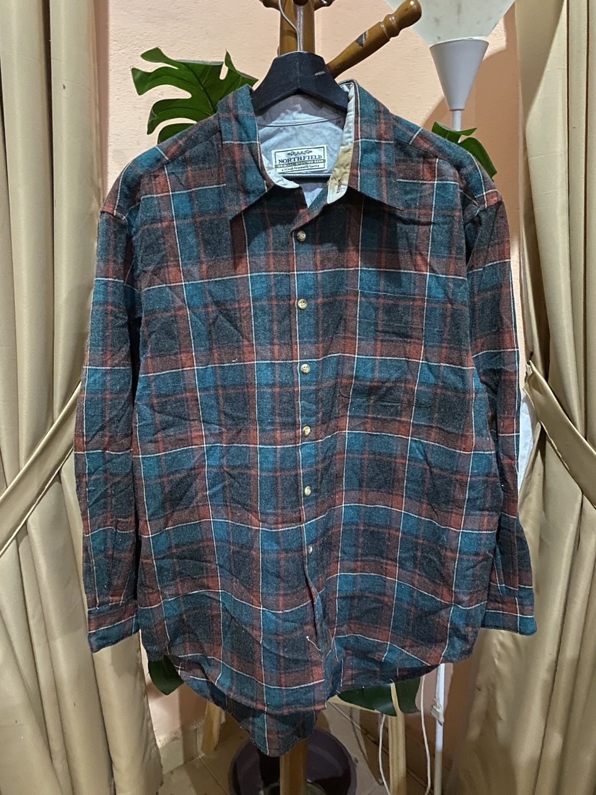Vintage Vintage Northfield Plaid Flannel Shirt Sporting Gear Size US XL / EU 56 / 4 - 3 Thumbnail