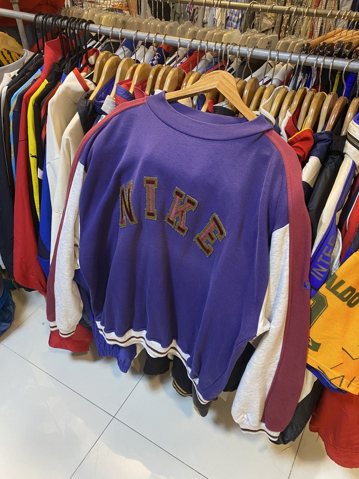 Nike Rare Vintage Nike Spell Out Sweatshirt Crewneck Sweater Size US XL / EU 56 / 4 - 1 Thumbnail
