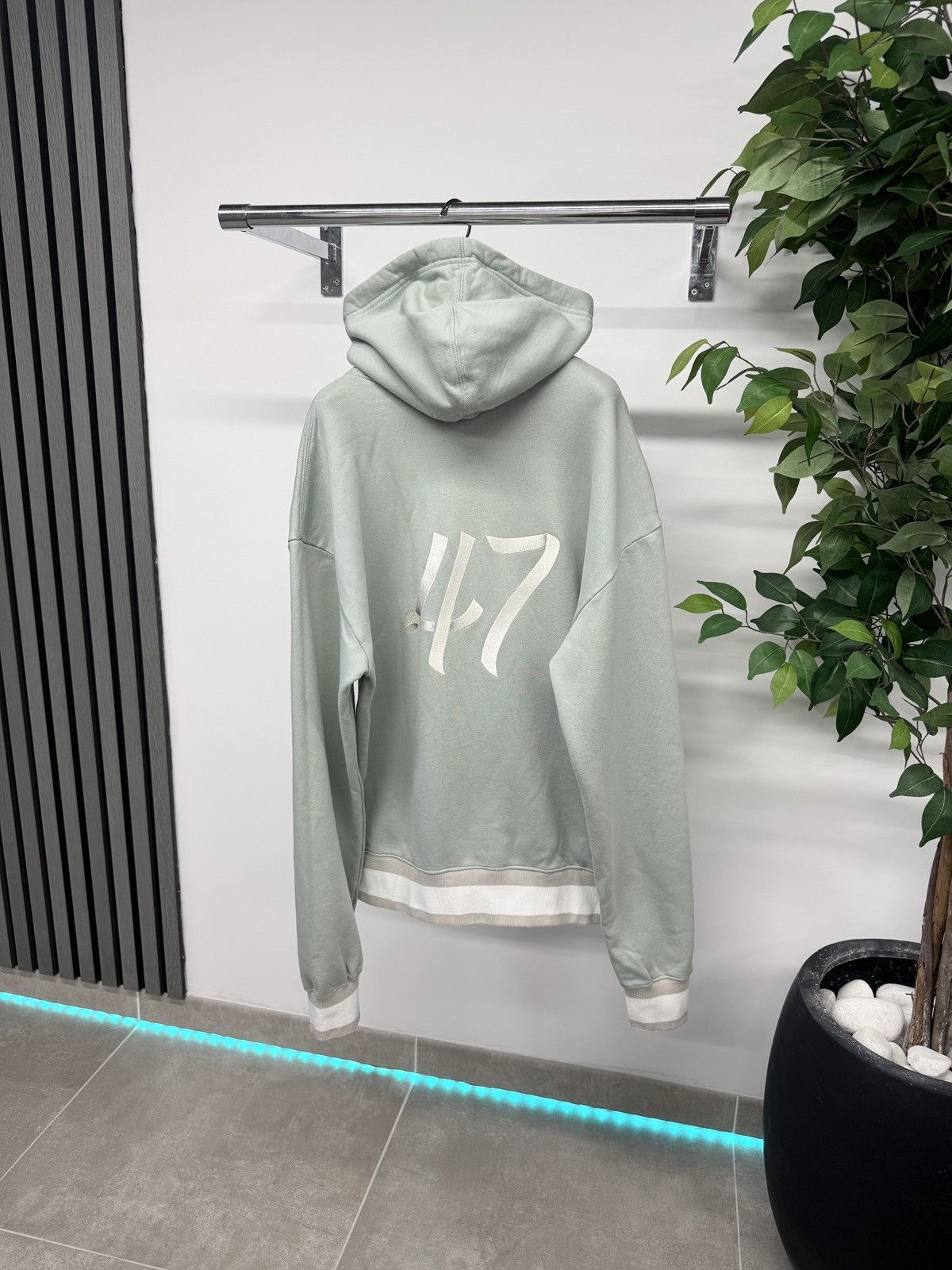 Dior Dior Oversized 47 Ribbon Logo Hoodie In Mint Green RRP £1200