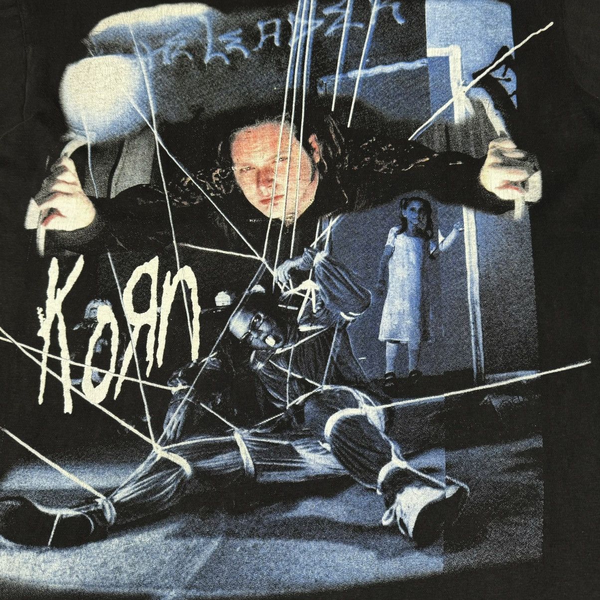 Band Tees Vintage 1999 Korn Falling Away From Me Rare Euro T Shirt Size US L / EU 52-54 / 3 - 4 Thumbnail
