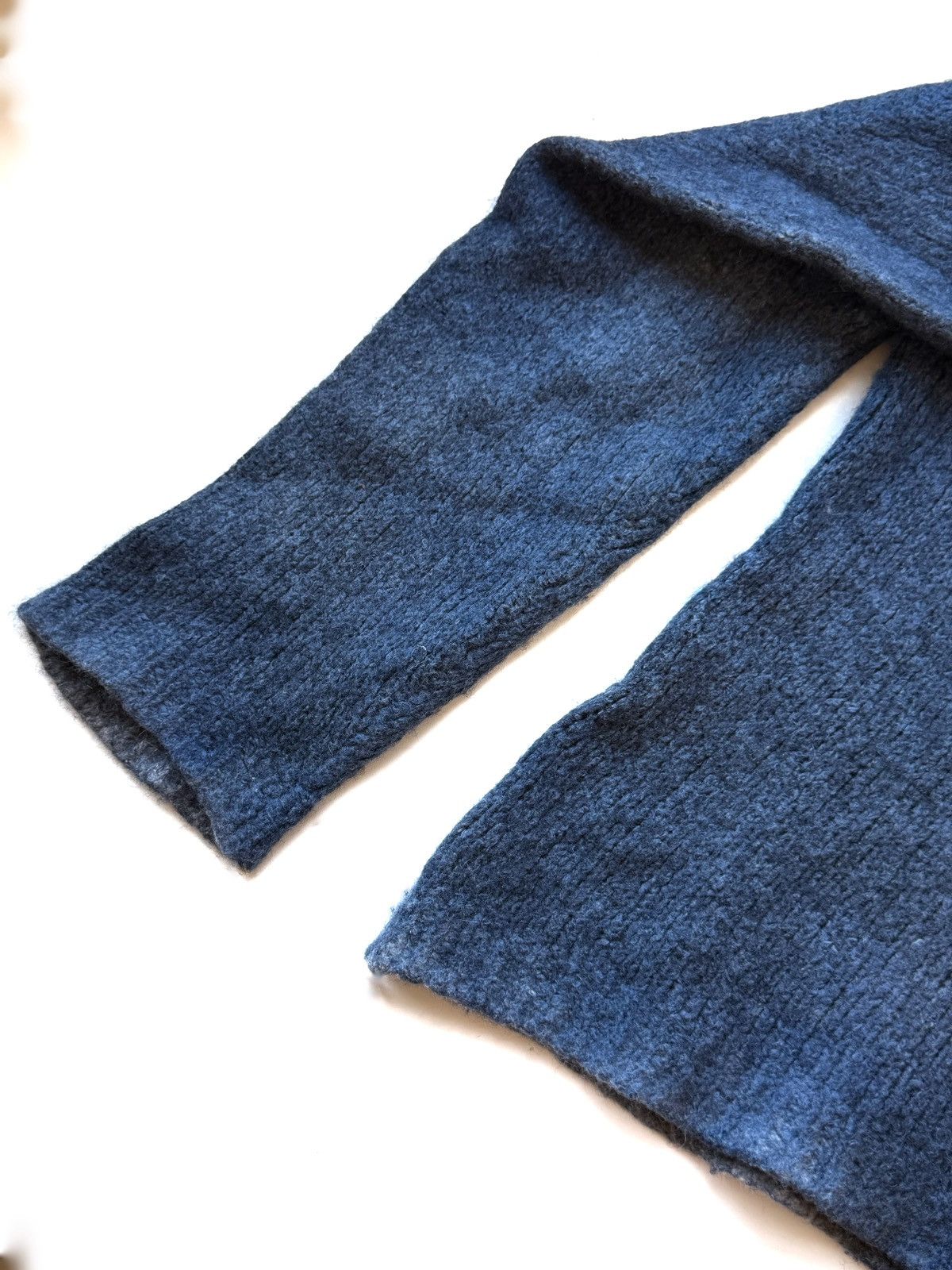 Avant Toi Avant Toi Women's Blue Wool Cashmere Jumper M High Collar Size M / US 6-8 / IT 42-44 - 6 Thumbnail