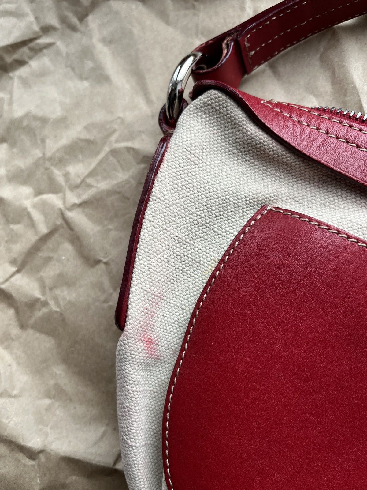 Bally BALLY Canvas Leather Hobo Bag Size ONE SIZE - 8 Thumbnail