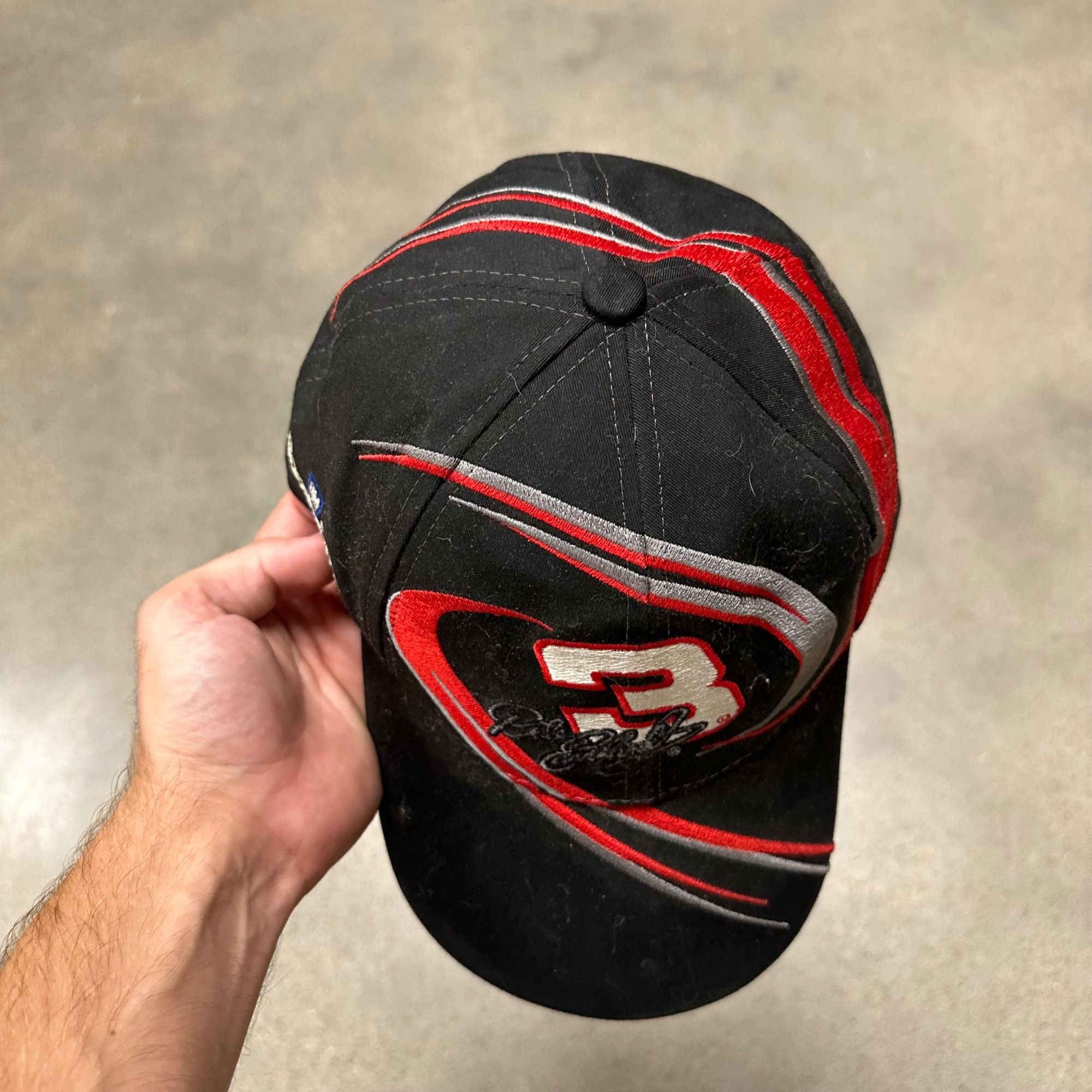 Vintage Vintage Dale Earnhardt 3 Chase NASCAR Strapback Hat Size ONE SIZE - 3 Thumbnail