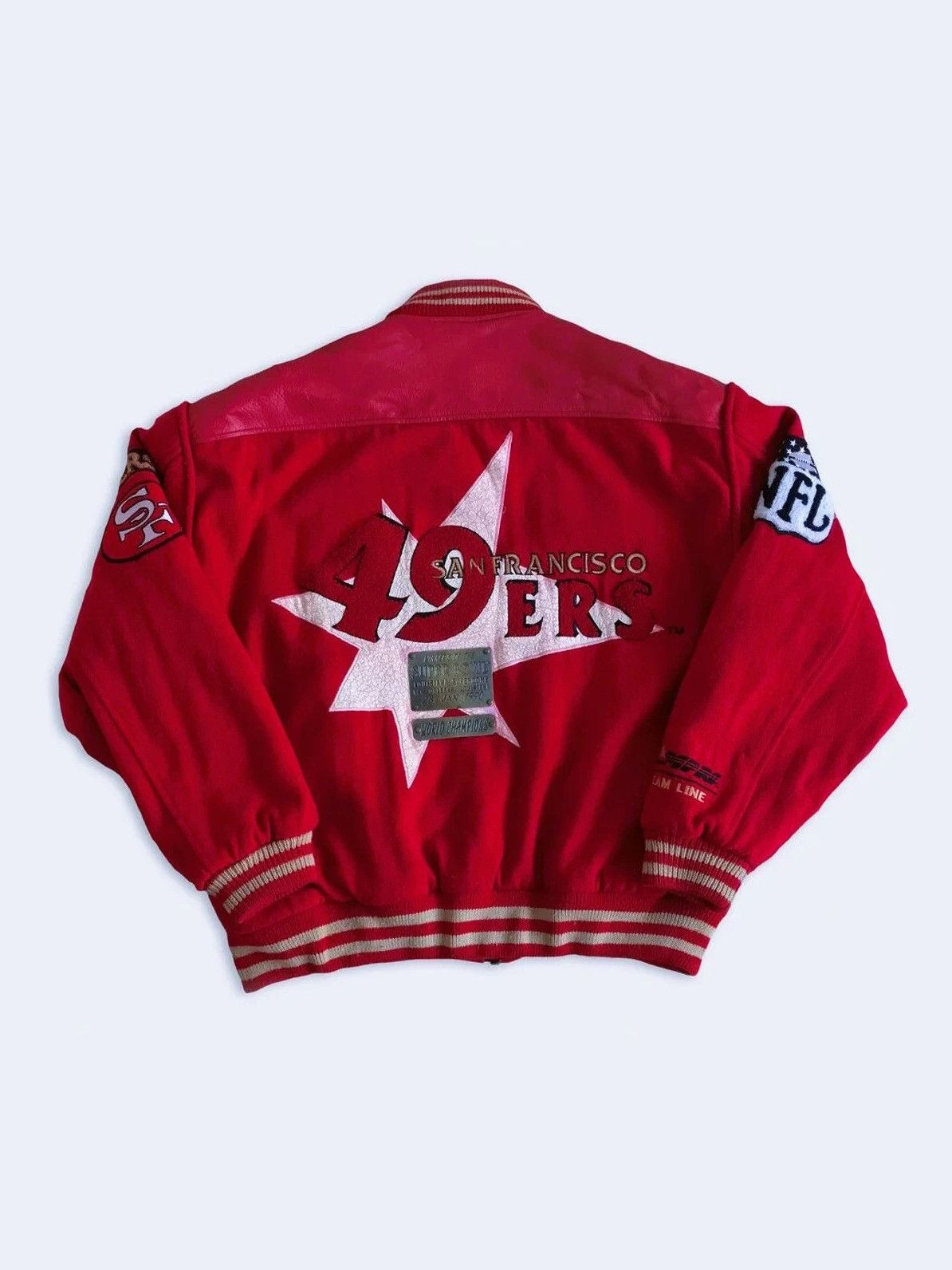 NFL Vintage 1990 SAN FRANCISCO 49ers Jacket Super Bowl Champions Size US L / EU 52-54 / 3 - 1 Thumbnail