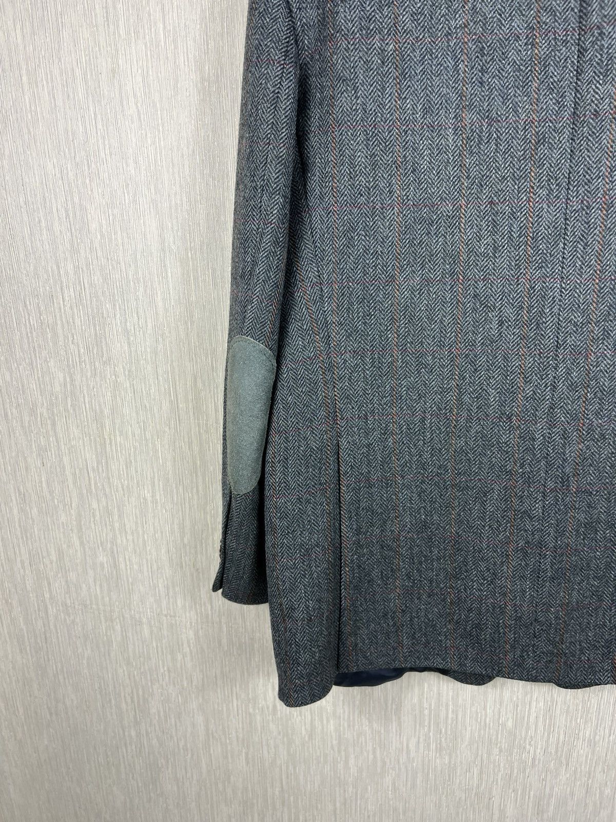 SCABAL Vintage 80s Scabal wool herringbone blazer jacket tweed Size US L / EU 52-54 / 3 - 15 Thumbnail