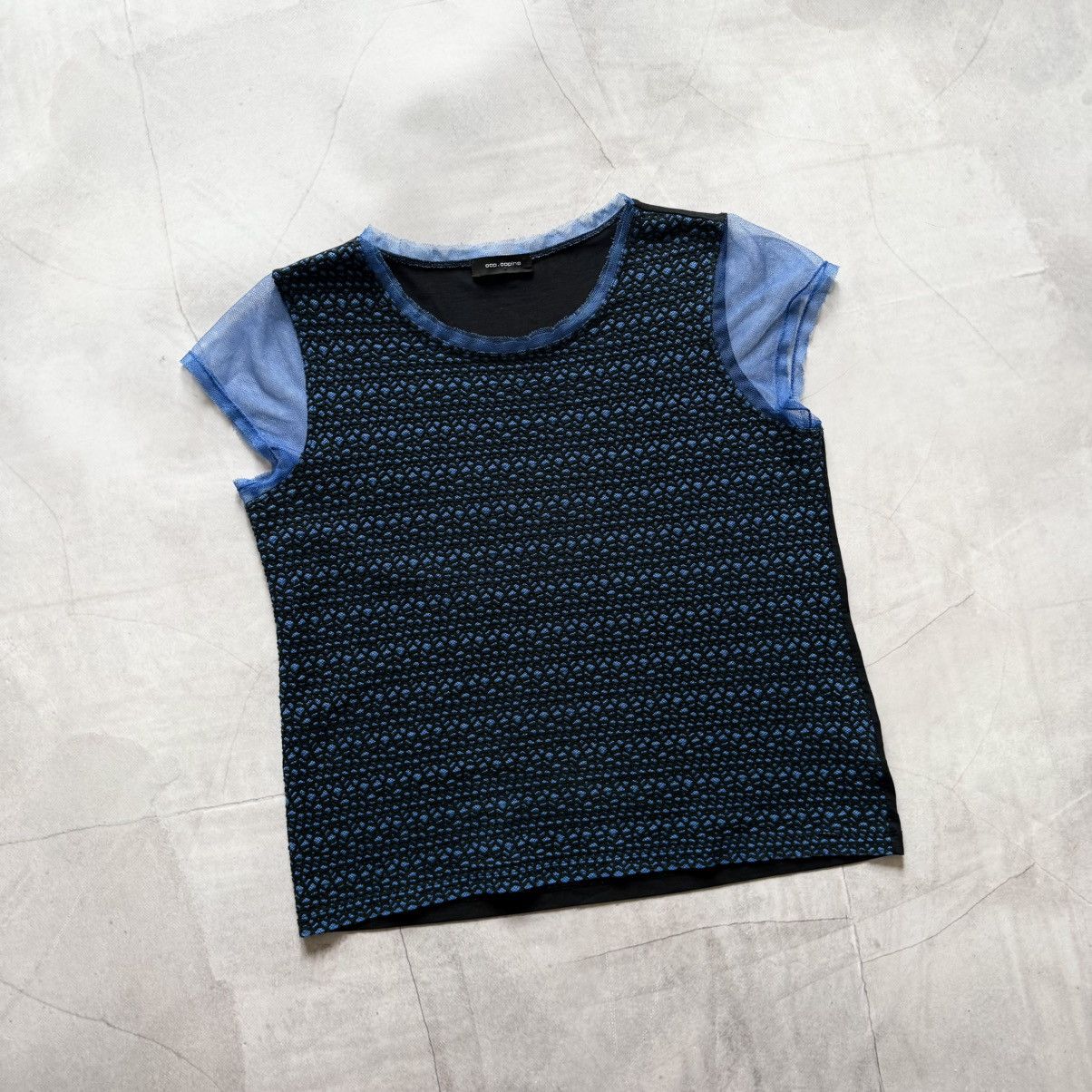 Cop Copine Cop Copine Mesh Y2K T-Shirt Tee Size L / US 10 / IT 46 - 1 Thumbnail
