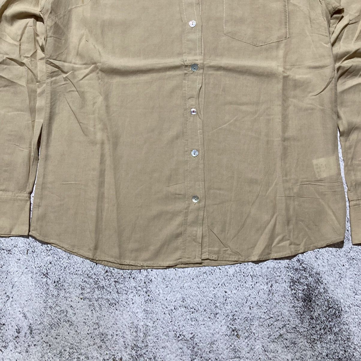 Japanese Brand 2000s GOA Soft Light Weight Shirt Button Up Beige Lgb Size US M / EU 48-50 / 2 - 9 Thumbnail