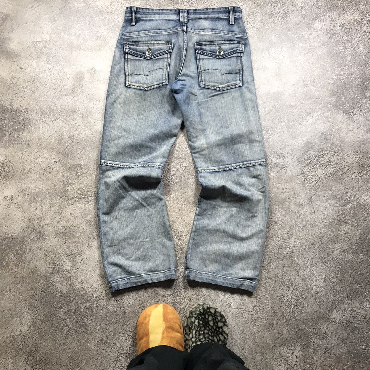 Vintage Vintage 90s Distressed Baggy Jeans Grunge Thrashed Denim 33 Size US 33 - 4 Thumbnail