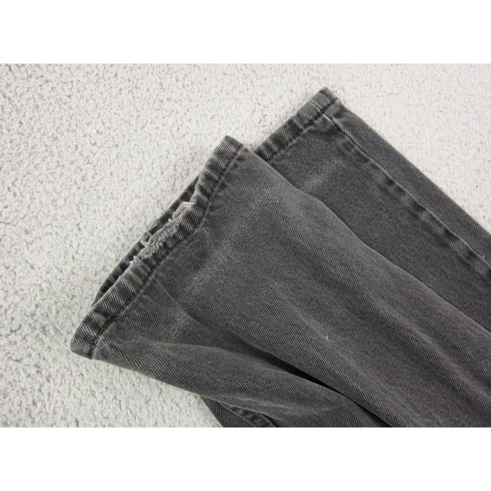 Levi's VINTAGE Levi's Jeans 505 Regular Black 34x34 Mens Y2K 90s Denim Zip Up Straight Straight Fit Size US 34 / EU 50 - 4 Thumbnail