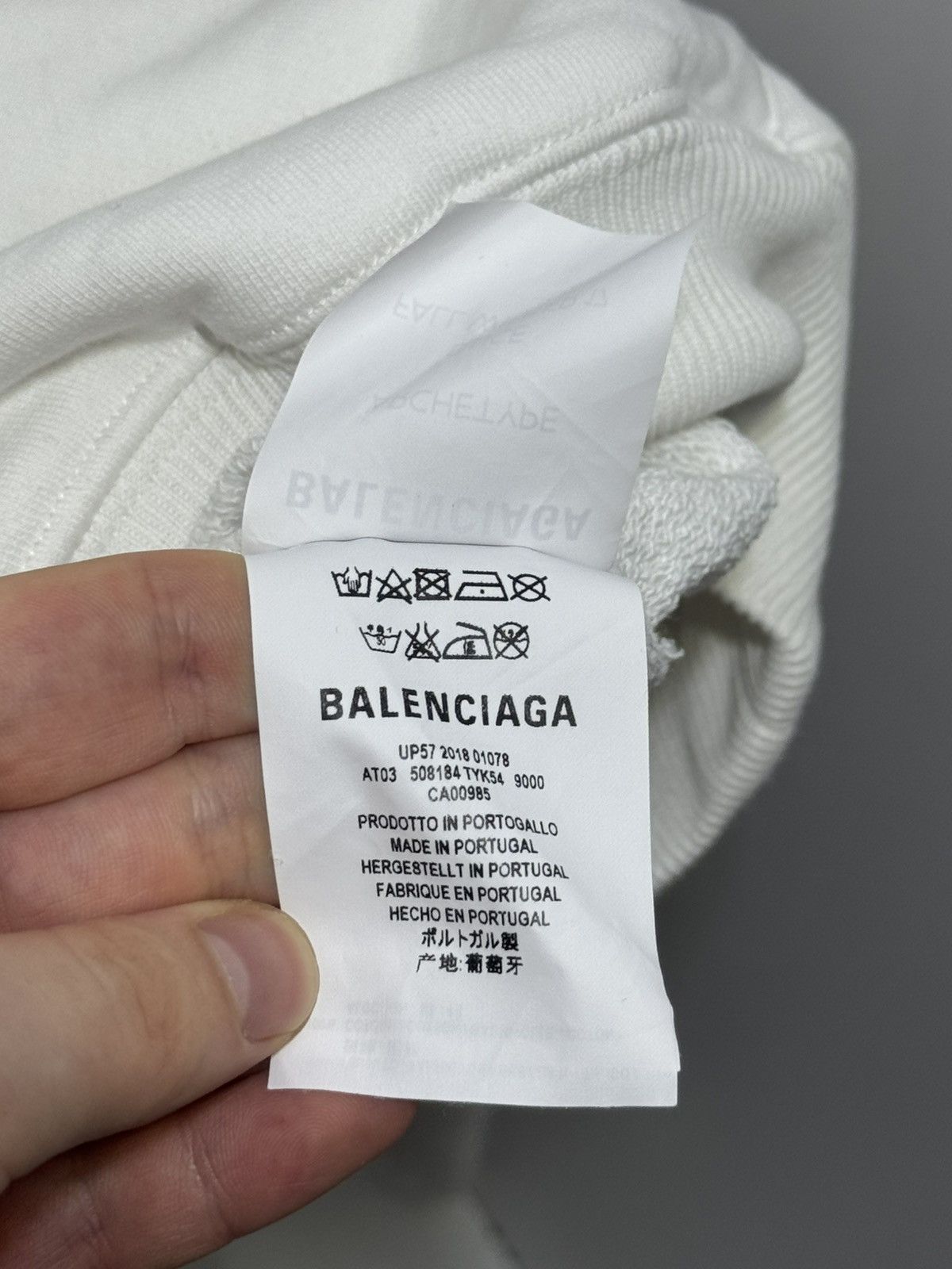 Balenciaga ✅Balenciaga logo white oversize hoodie Size US XS / EU 42 / 0 - 6 Thumbnail