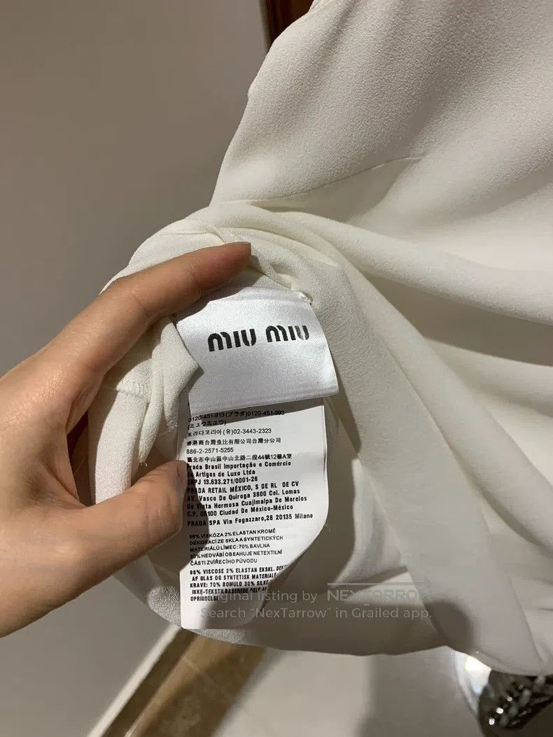 Miu Miu Miu Miu 40 shirt Size M / US 6-8 / IT 42-44 - 9 Thumbnail