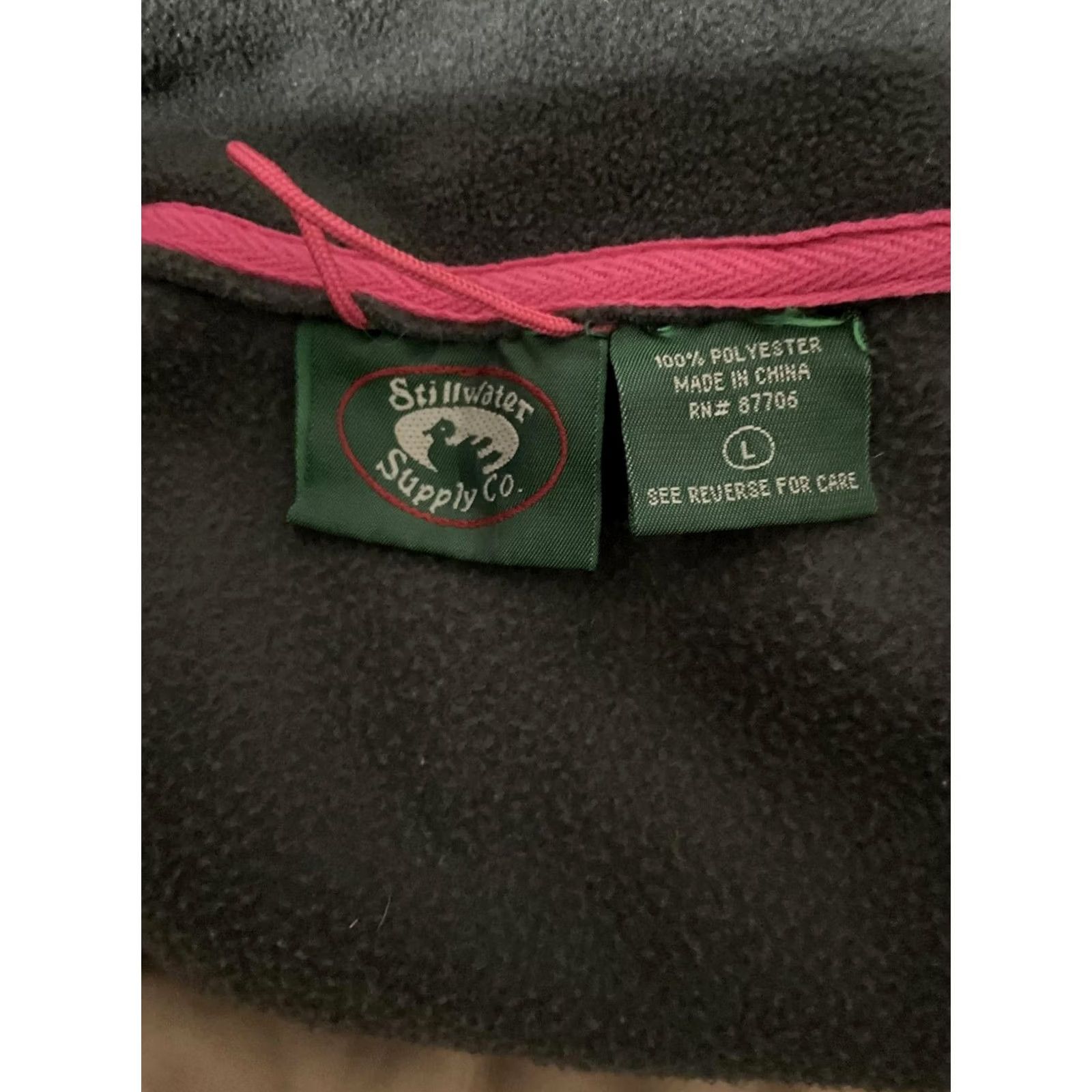 Vintage Stillwater Supply Co. Women’s Vest L Jacket Green Zip Front Fleece Sleeveless 100% Polyester Regular Size Large Sale? Size L / US 10 / IT 46 - 2 Thumbnail