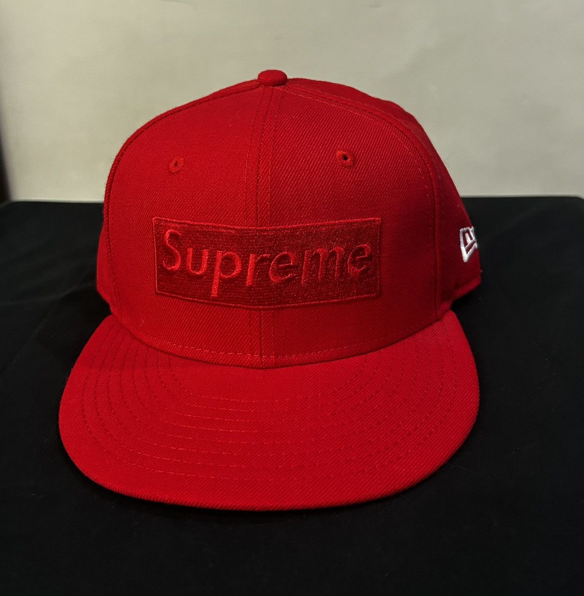Supreme Supreme Box Logo Red Tonal Hat / Cap Size 7 1/4 Size ONE SIZE - 1 Thumbnail