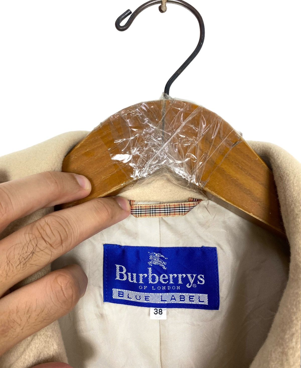 Burberry Rare‼️ Vintage Burberrys Blue Label Wool Trench Coat Size S / US 4 / IT 40 - 4 Thumbnail