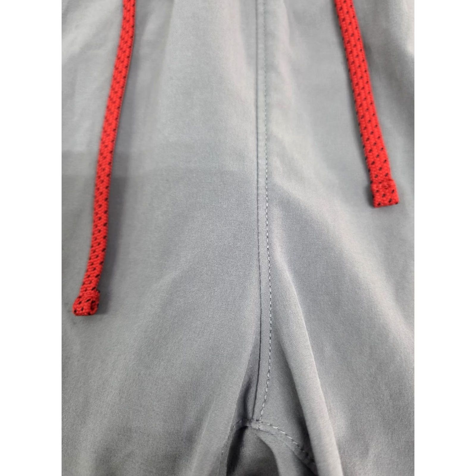 Vintage Korsa Mens Running Shorts Lined Drawstring Back Pocket Zip Grey Size M Size US 31 - 6 Thumbnail