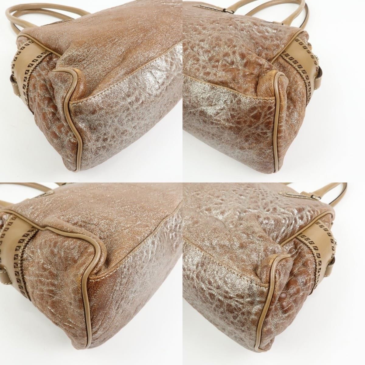 Fendi Fendi Ethnico Leather Tote Brown Size ONE SIZE - 5 Thumbnail