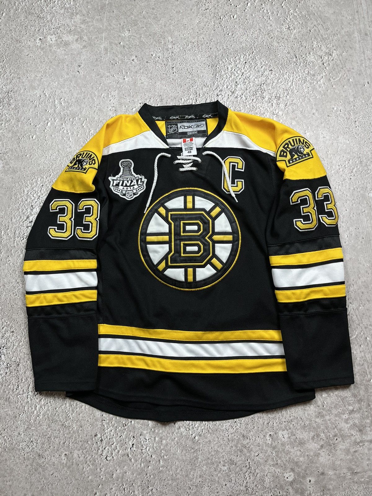 BOSTON BRUINS outlet #33 ZDENO CHARA REEBOK JERSEY SMALL