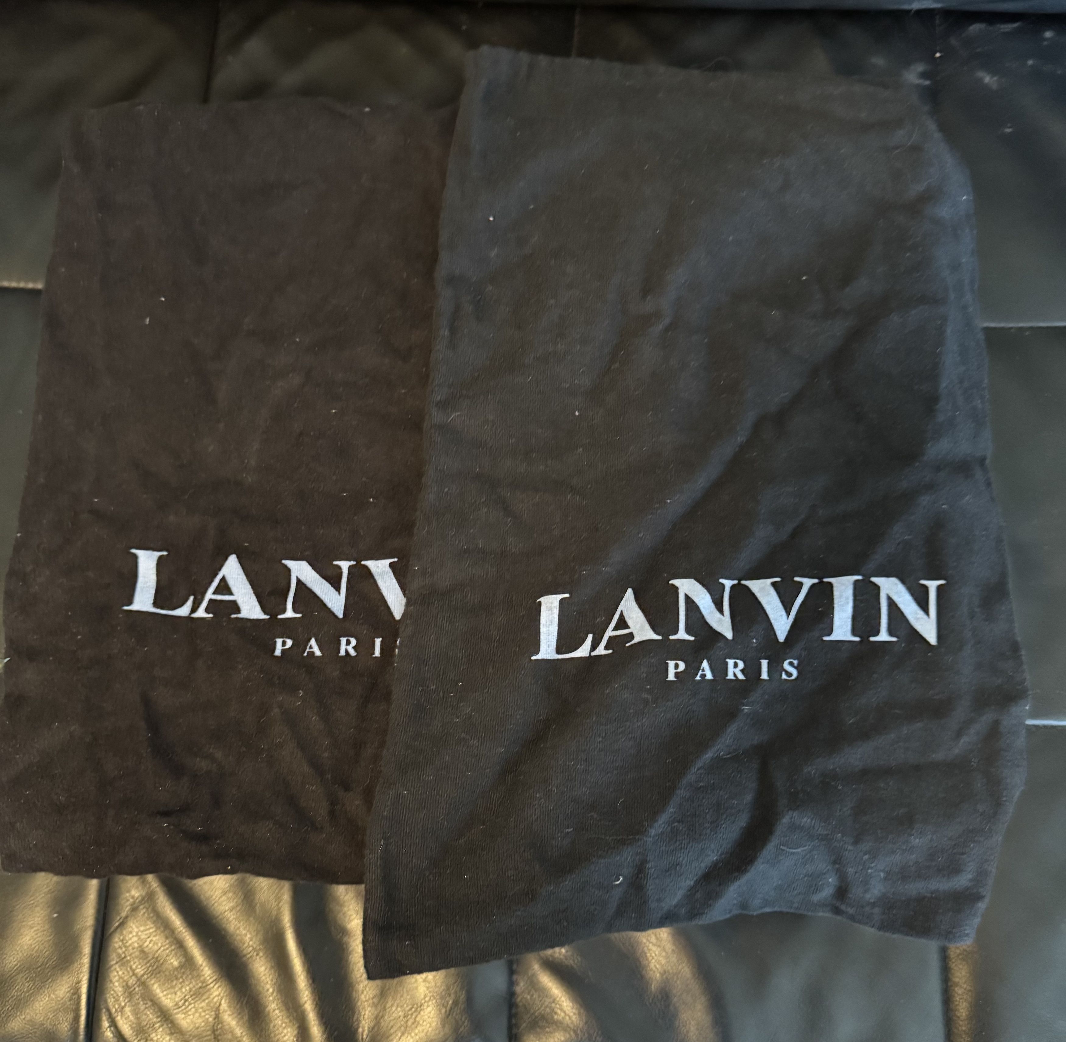 Lanvin Lanvin Tennis Haute Velours/Veau Metalisé High Trainer Size US 7 / EU 40 - 17 Thumbnail