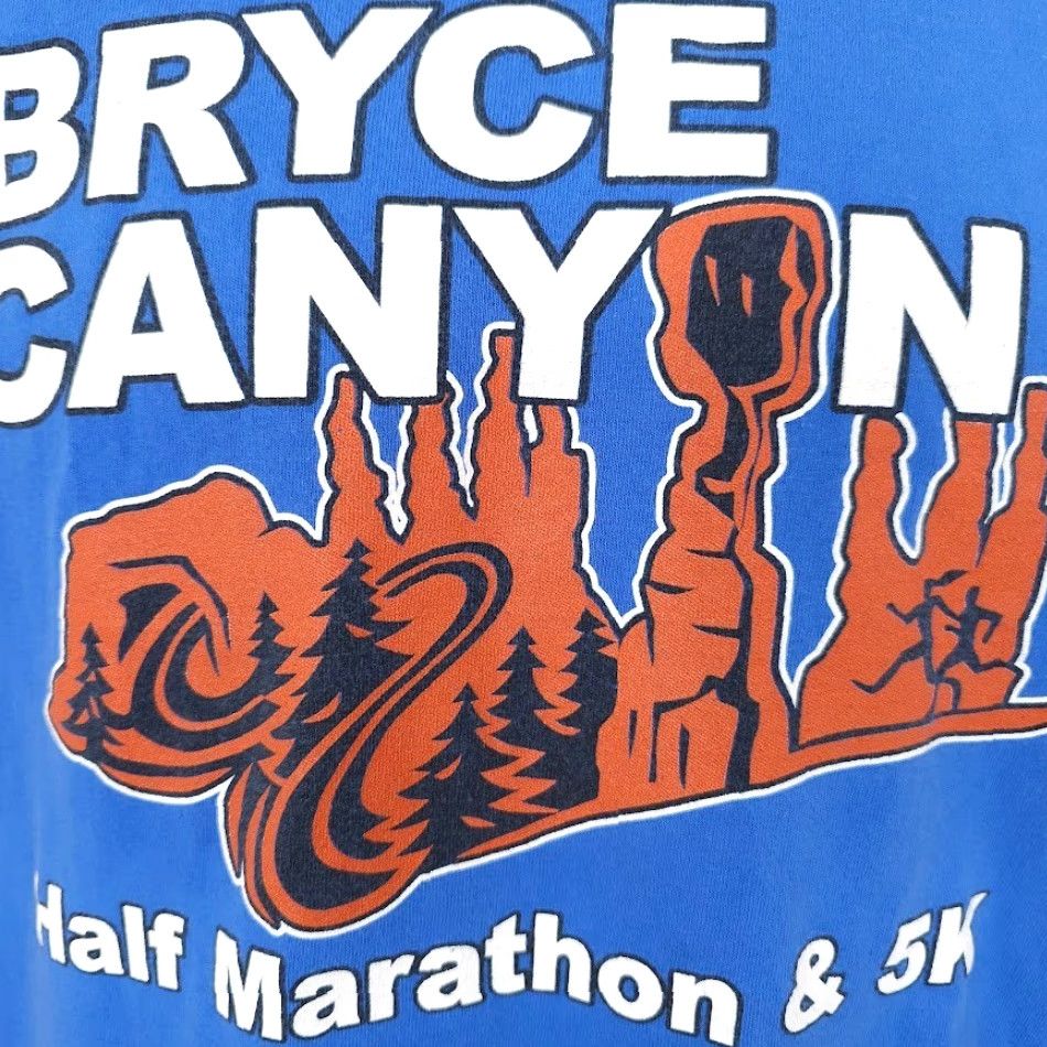 Port & Company Bryce Canyon National Park Shirt Mens Small Blue Half Marathon & 5K Port & Company Size US S / EU 44-46 / 1 - 3 Thumbnail